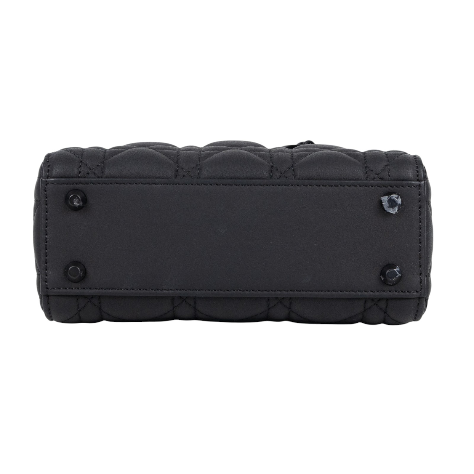 迪奧 CHRISTIAN DIOR Lady Dior 迷你 手提 肩背包 黑色超啞光 M0505SLOI 霧黑LADYDIOR 3X3 背帶/防塵袋