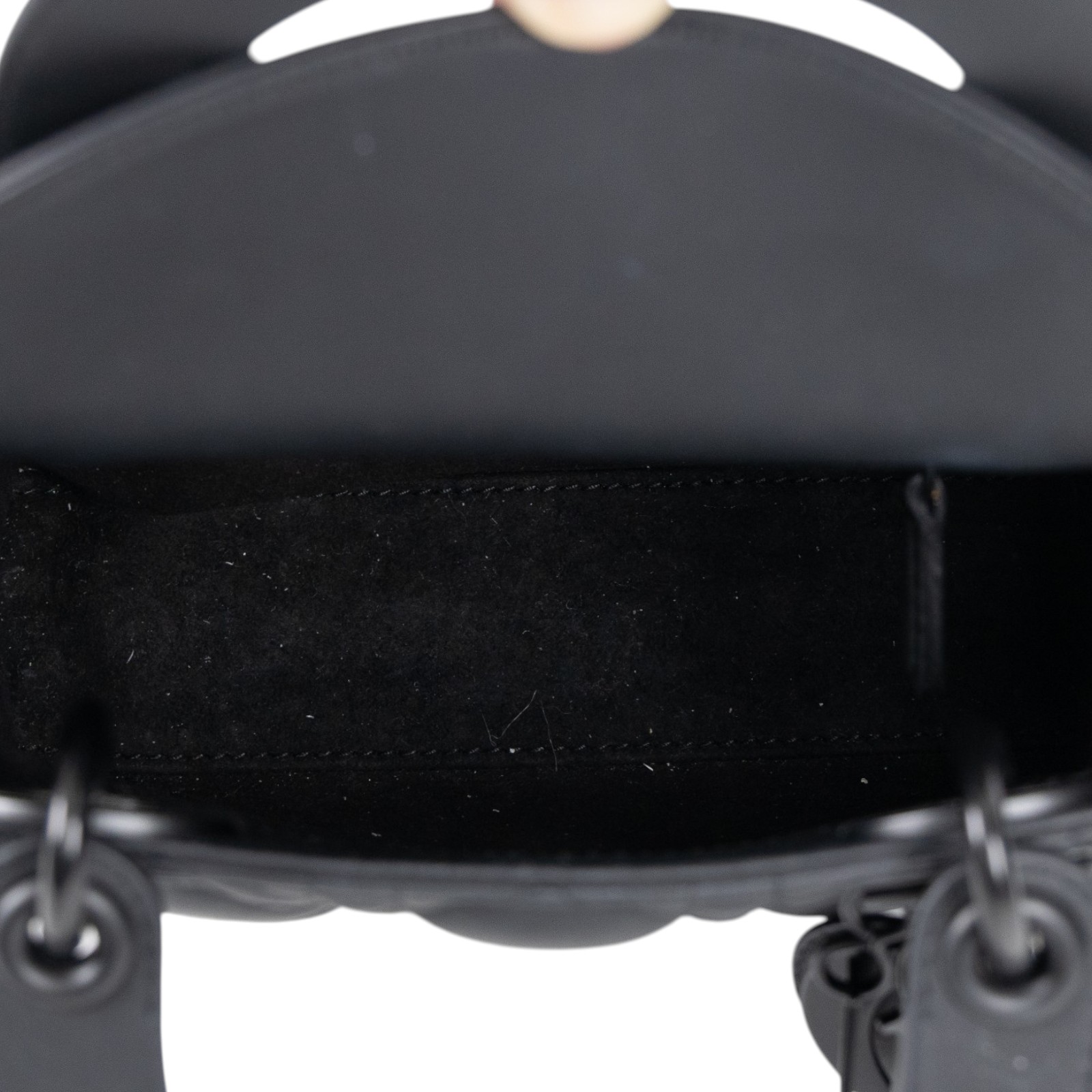 迪奧 CHRISTIAN DIOR Lady Dior 迷你 手提 肩背包 黑色超啞光 M0505SLOI 霧黑LADYDIOR 3X3 背帶/防塵袋