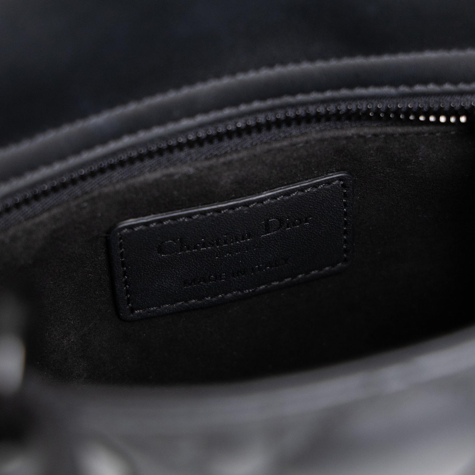 迪奧 CHRISTIAN DIOR Lady Dior 迷你 手提 肩背包 黑色超啞光 M0505SLOI 霧黑LADYDIOR 3X3 背帶/防塵袋