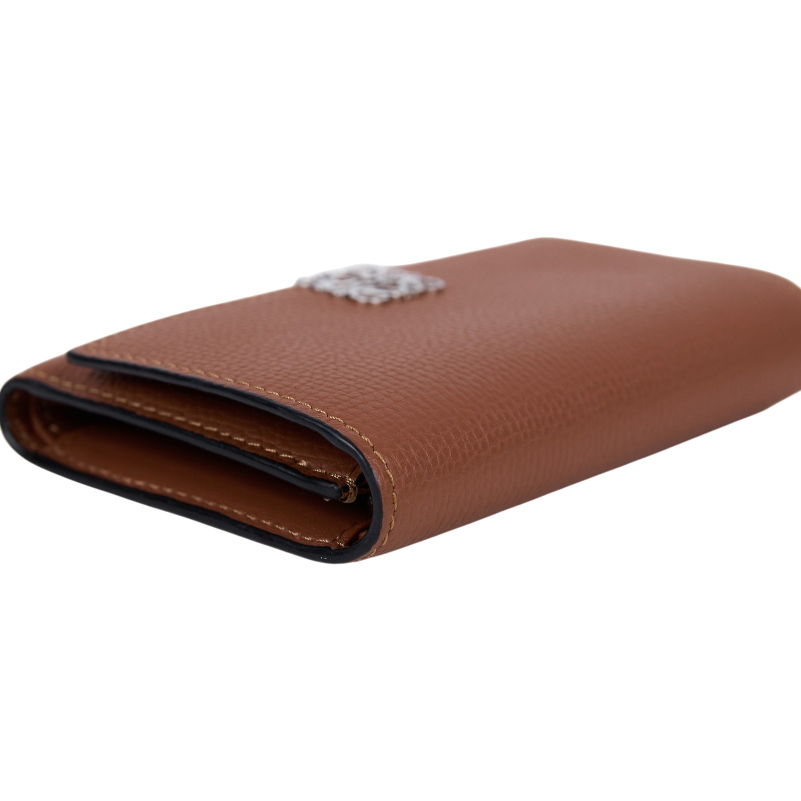 羅意威 LOEWE 小型鵝卵石紋小牛皮 Anagram 直式錢包 C821S33X07 棕短夾 原廠盒子/防塵袋/購買證明