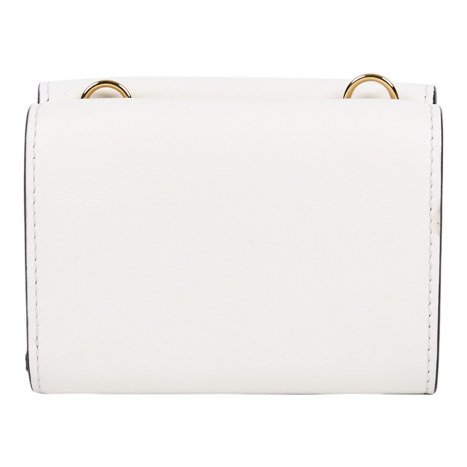 芬迪 FENDI Roma Wallet on Chain 錢包 短夾 鍊條錢包 8M0481AKK2 白色帶小金鍊短夾小廢包 原廠盒子/防塵袋/背帶