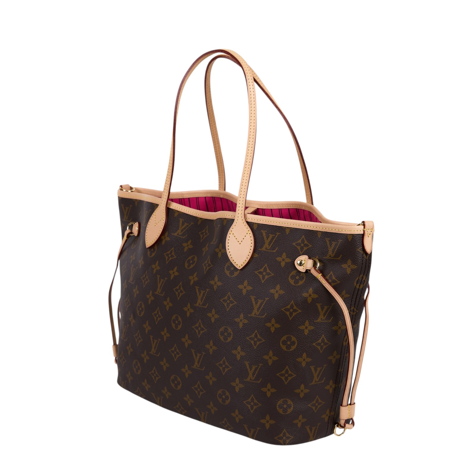 路易威登 LOUIS VUITTON Neverfull Bandoulière Inside Out MM  M12257 晶片款  防塵袋/背帶