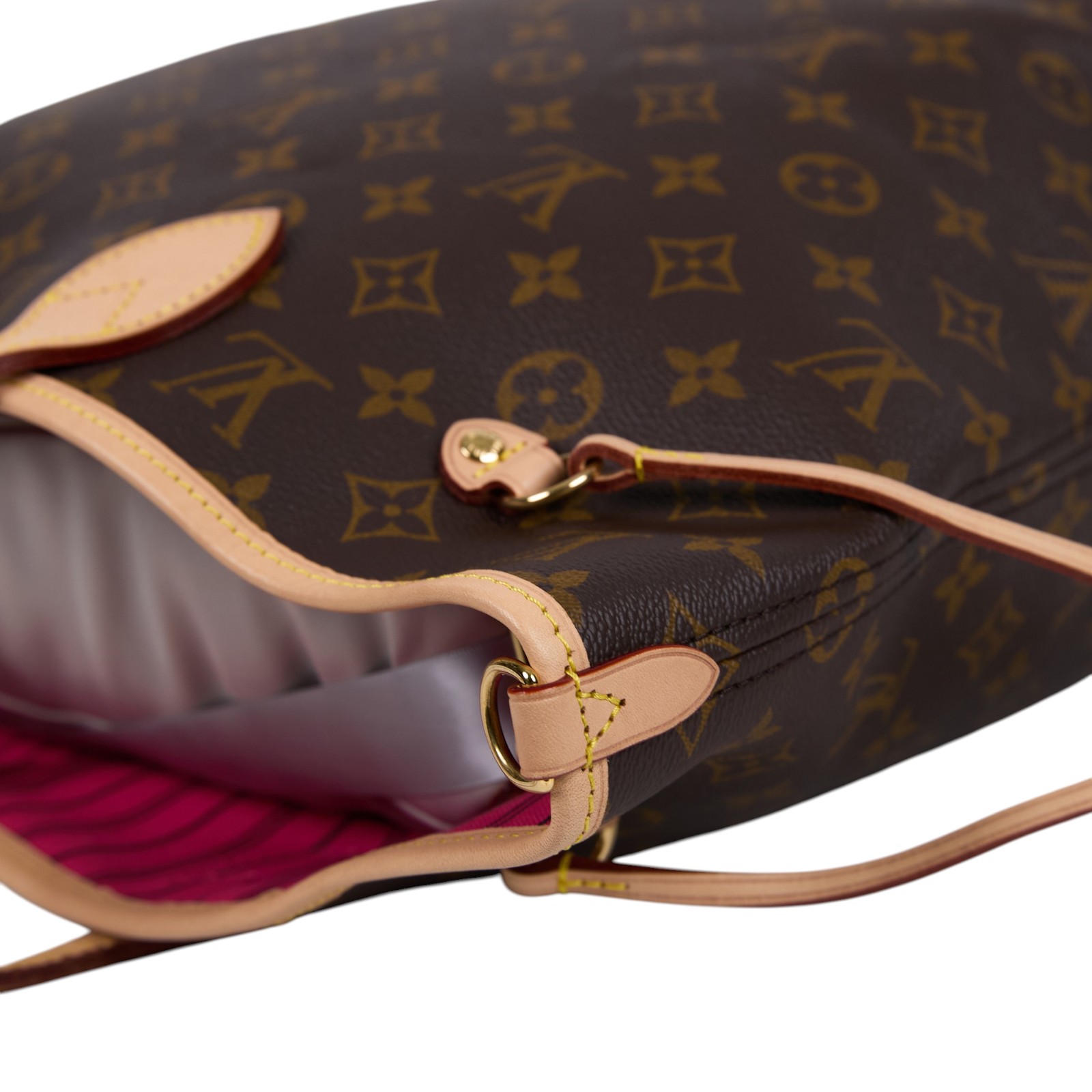 路易威登 LOUIS VUITTON Neverfull Bandoulière Inside Out MM  M12257 晶片款  防塵袋/背帶