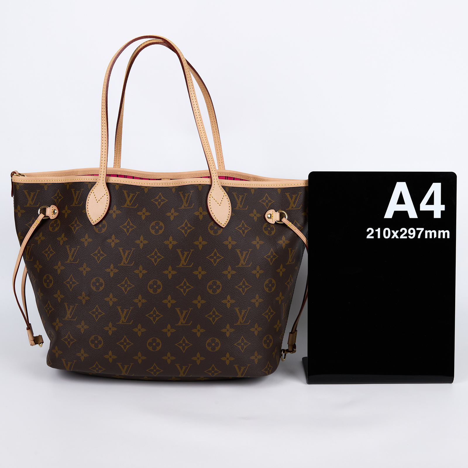 路易威登 LOUIS VUITTON Neverfull Bandoulière Inside Out MM  M12257 晶片款  防塵袋/背帶