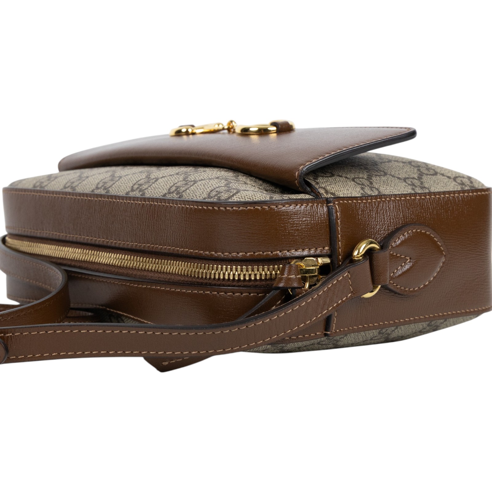 古馳 GUCCI 1955 馬銜扣 小型 肩揹袋 645454 92TCG 棕1955相機包 防塵袋/原廠盒子