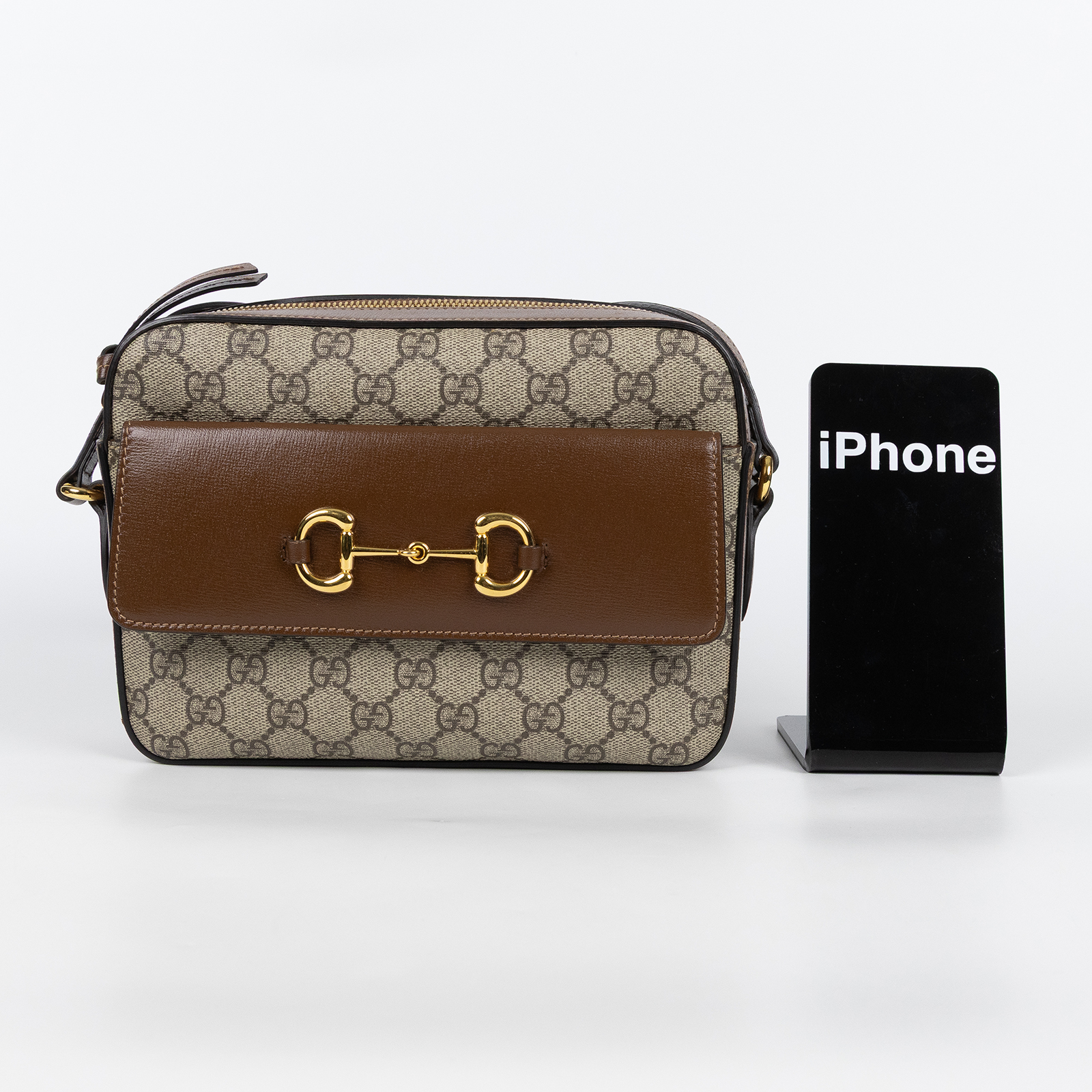 古馳 GUCCI 1955 馬銜扣 小型 肩揹袋 645454 92TCG 棕1955相機包 防塵袋/原廠盒子