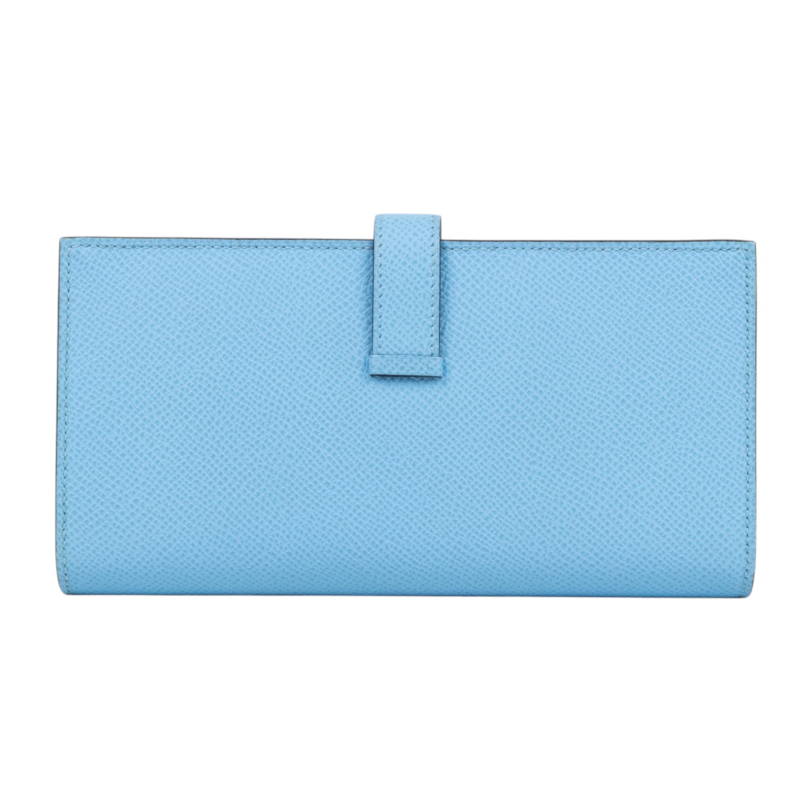 愛馬仕 Hermes Bearn Soufflet 長夾  金色五金 糖果藍 帝王綠 H073596CCAV   原廠盒子/購買證明