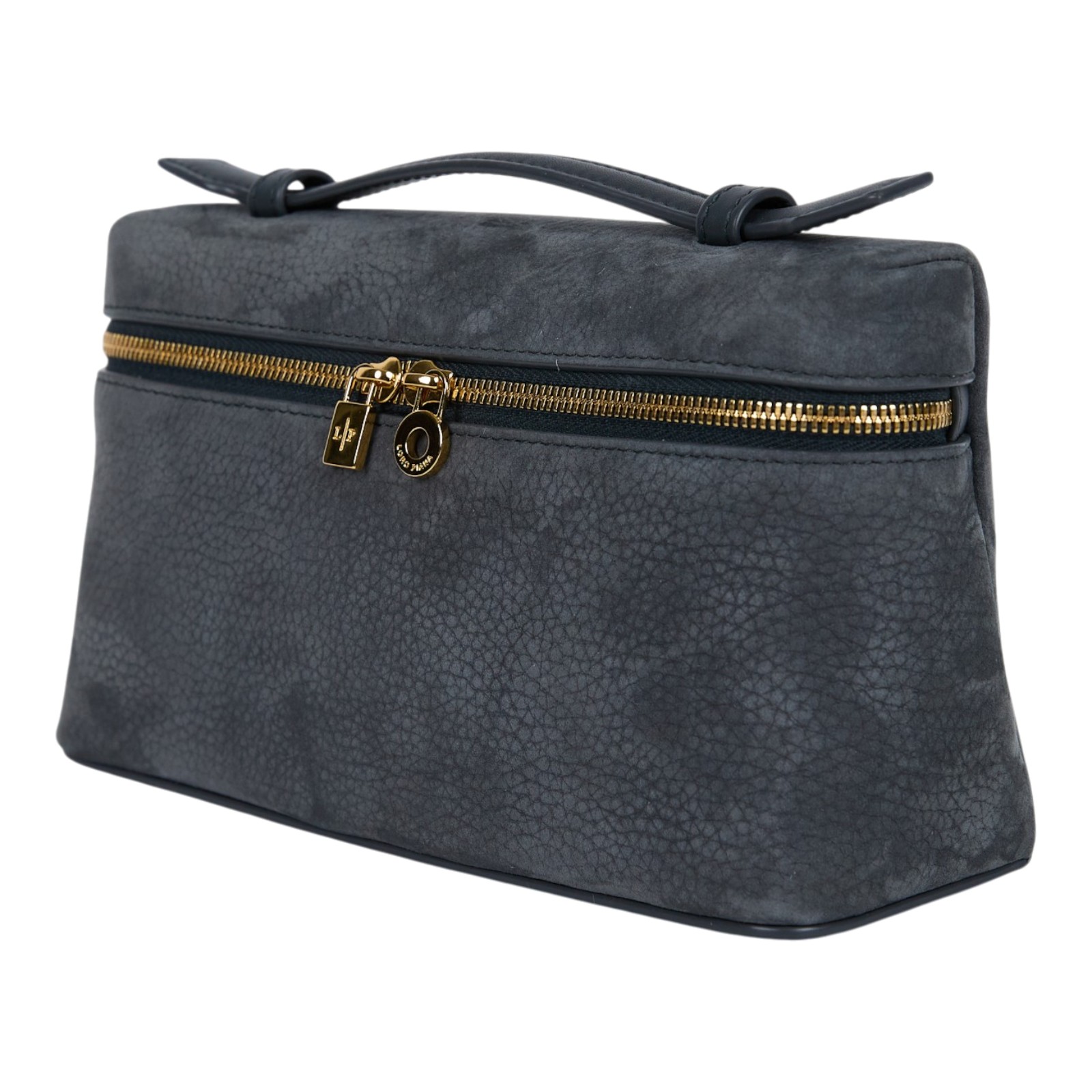 諾悠翩雅 LORO PIANA Extra Pouch L19 手拿包 FAP6658 藍牛皮絨面EXTRA POCKET L19 背帶