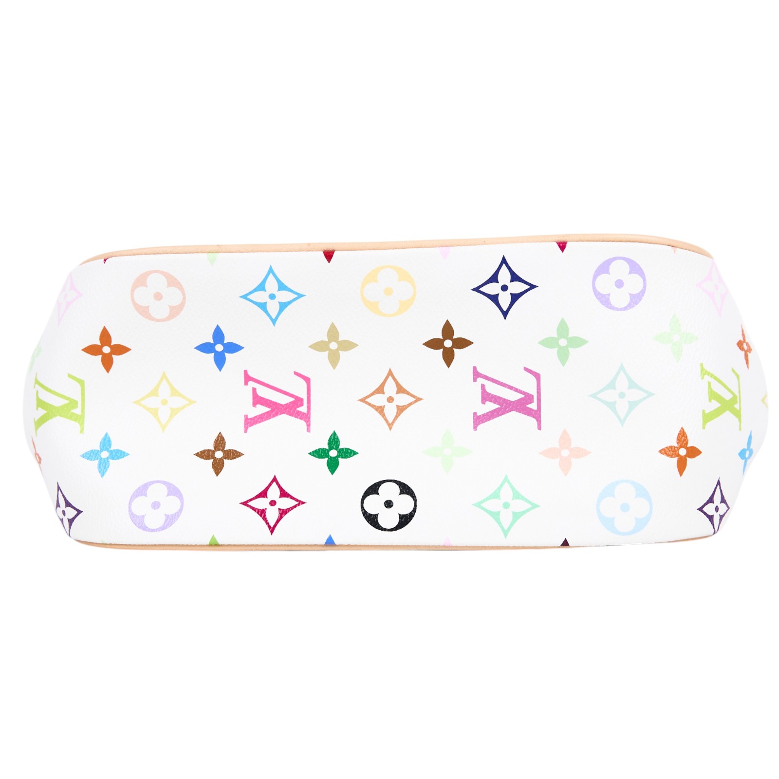 路易威登 LOUIS VUITTON Beverly MM 村上隆聯名 白彩 手提 肩背包  M40203 白三彩BEVERLY MM肩背包 防塵袋