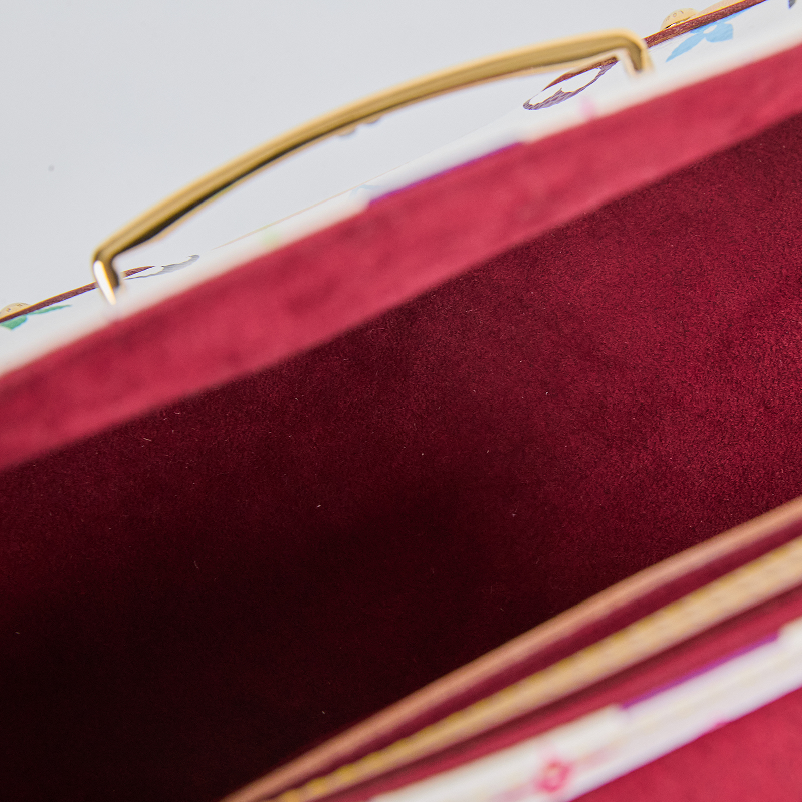 路易威登 LOUIS VUITTON Beverly MM 村上隆聯名 白彩 手提 肩背包  M40203 白三彩BEVERLY MM肩背包 防塵袋