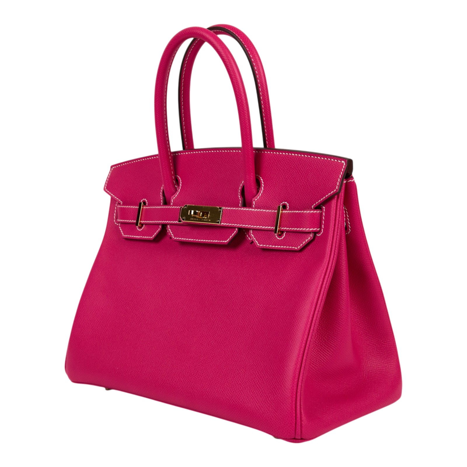 愛馬仕 Hermes Birkin Bag 柏金包 30 金色五金 Rose Tyrien H041701CCE5 /口Q刻  原廠盒子/防塵袋/鎖組/購買證明