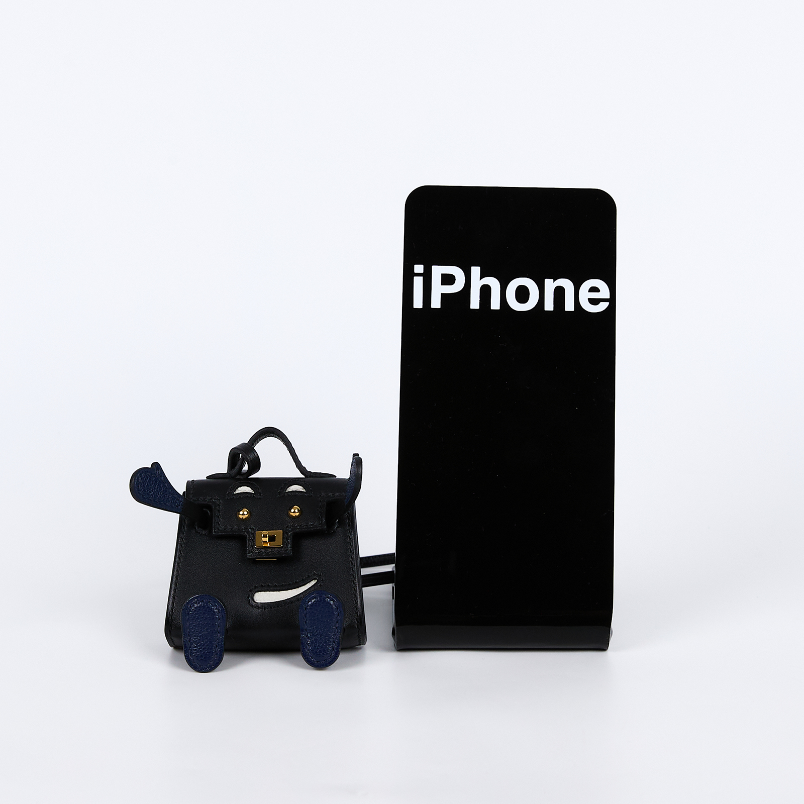 愛馬仕 Hermes Kelly Doll 包包掛飾 金色五金 黑色 H082655CCAN /W刻 黑KELLY DOLL吊飾 原廠盒子/防塵袋/購買證明