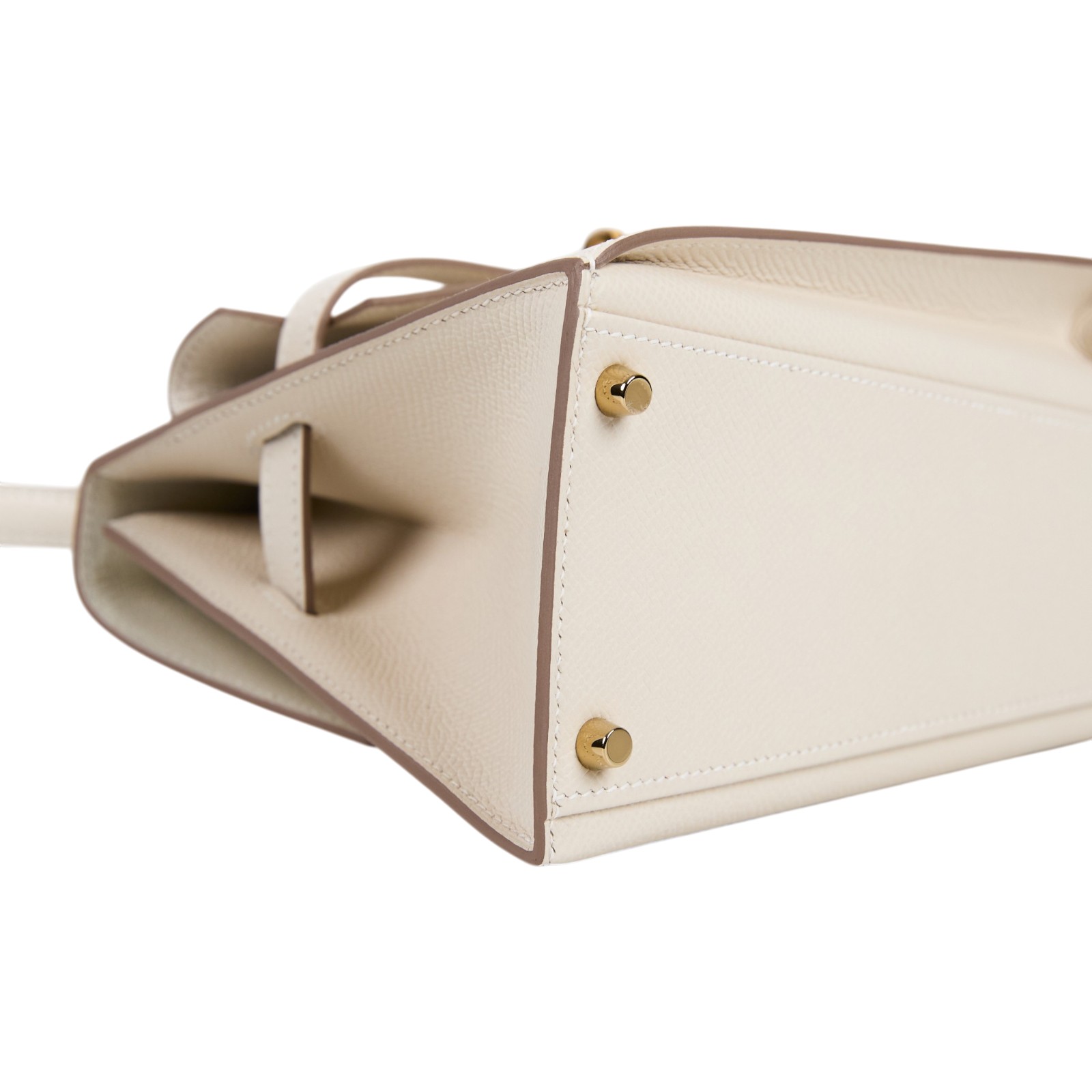 愛馬仕 Hermes Kelly Bag 凱莉包 En Desordre 20 手提包 金色五金 奶昔白 H083596CC10 /W刻  原廠盒子/防塵袋/購買證明影本