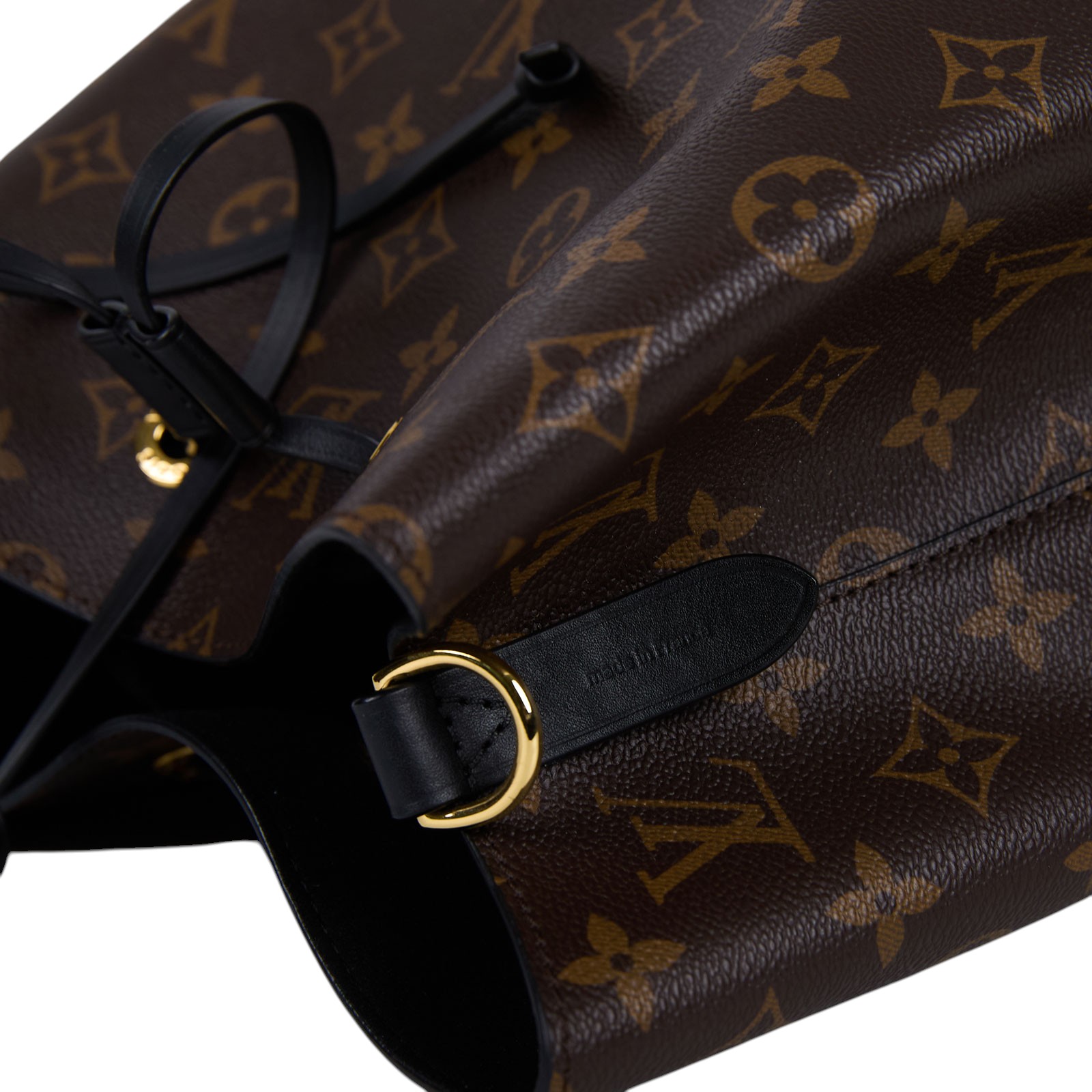 路易威登 LOUIS VUITTON NéoNoé MM 經典帆布 肩背 水桶包 黑色 M44020 黑原花NEONOE水桶包 背帶