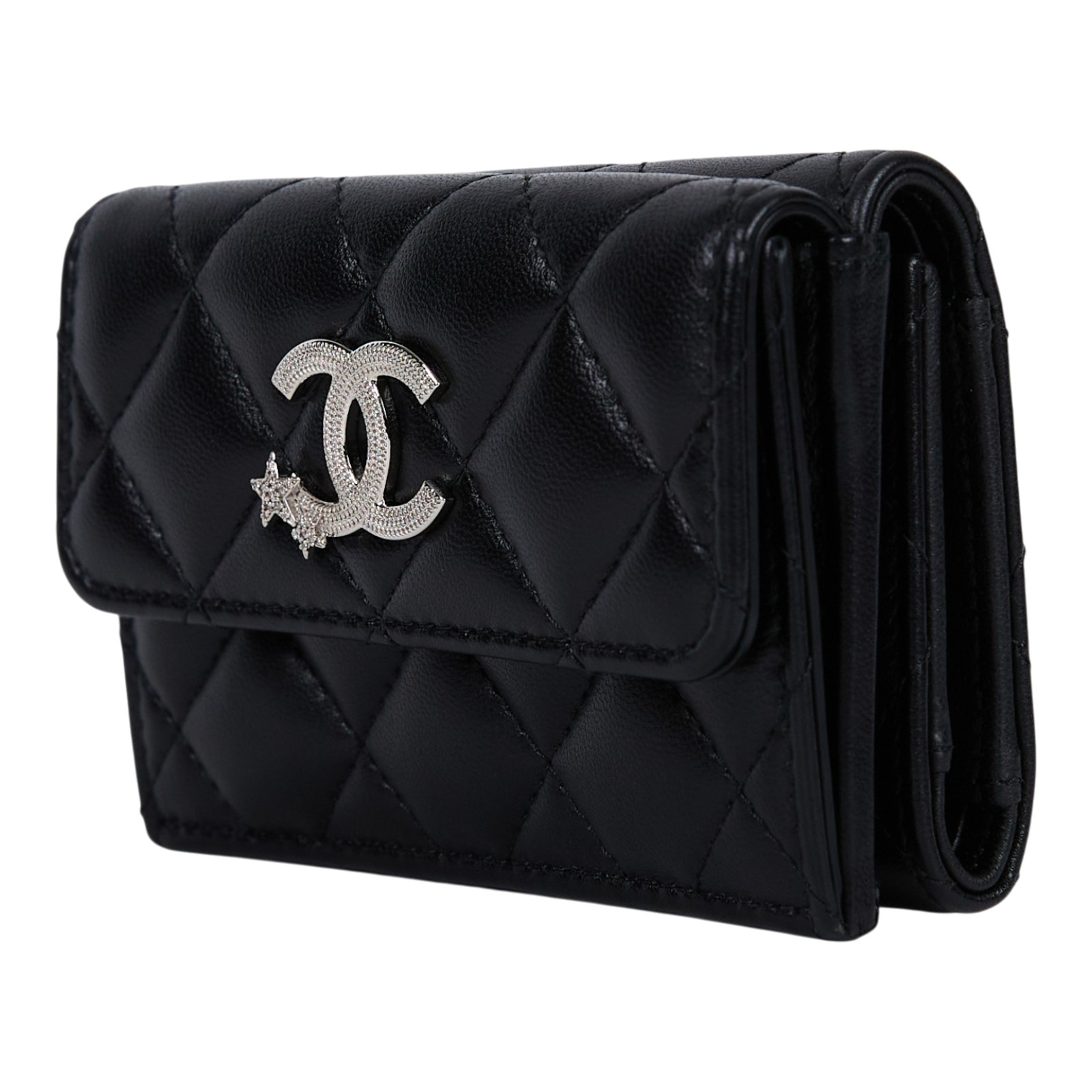 香奈兒 CHANEL 錢包 卡包 AP3725 B14929 晶片款 黑羊雙C三折短夾 原廠盒子/防塵袋/購買證明