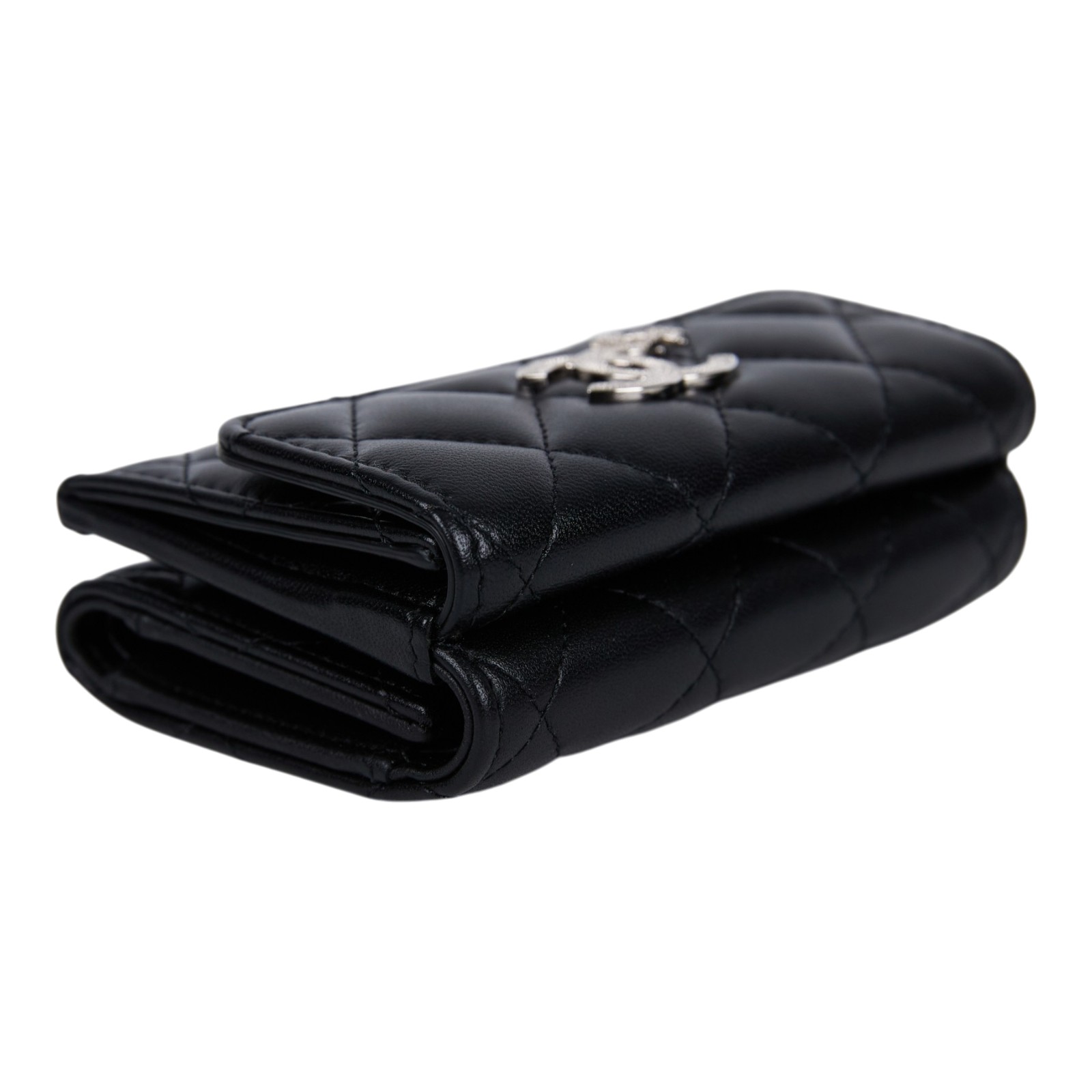 香奈兒 CHANEL 錢包 卡包 AP3725 B14929 晶片款 黑羊雙C三折短夾 原廠盒子/防塵袋/購買證明