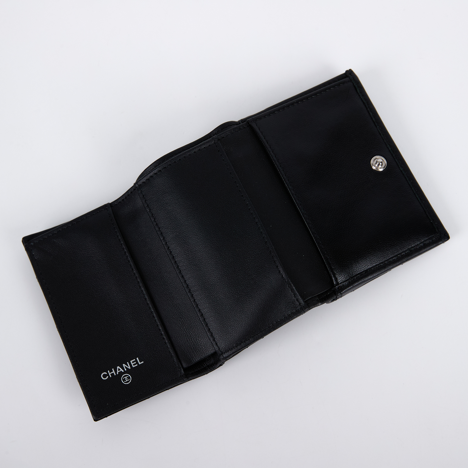 香奈兒 CHANEL 錢包 卡包 AP3725 B14929 晶片款 黑羊雙C三折短夾 原廠盒子/防塵袋/購買證明