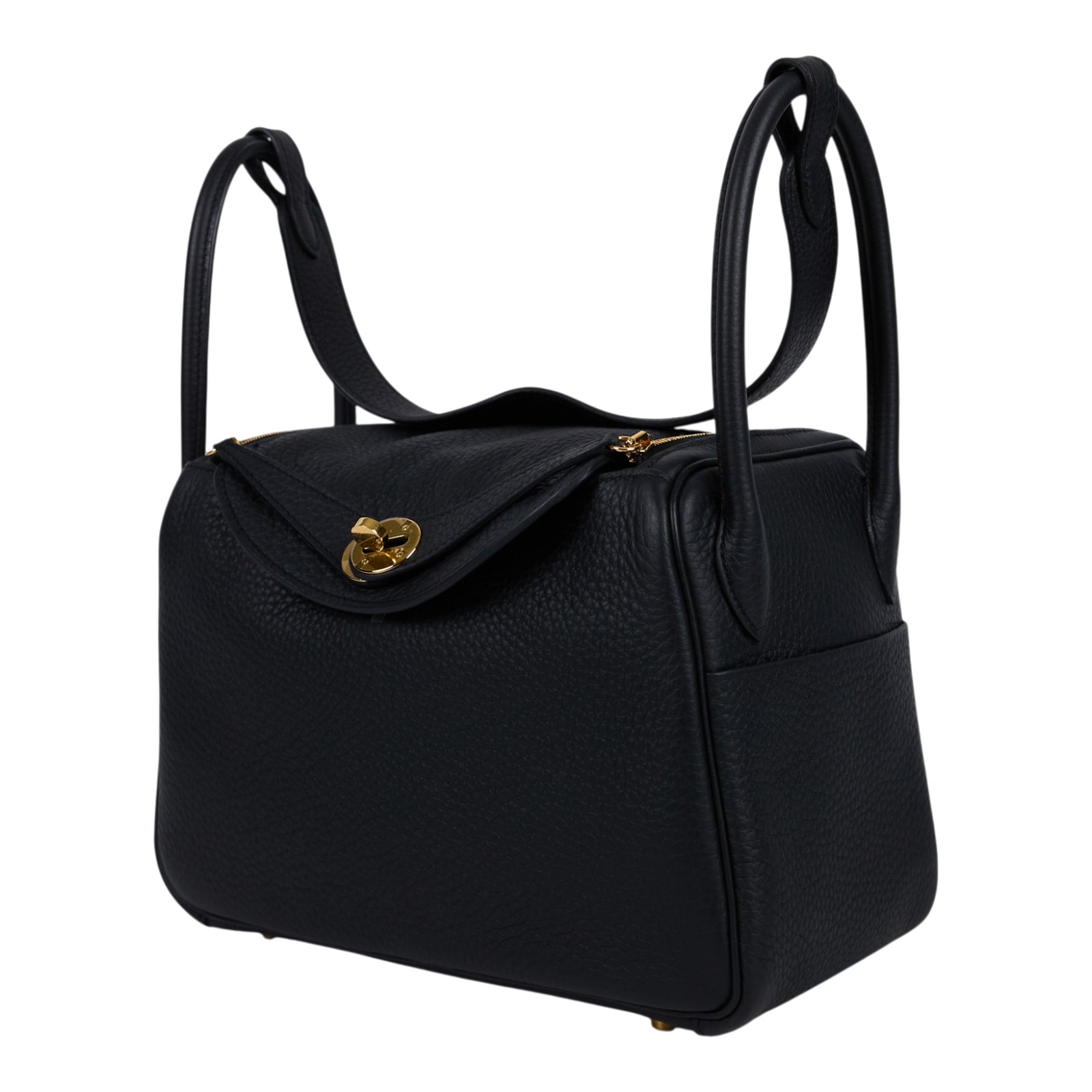 愛馬仕 Hermes Lindy 琳迪包 26 黑色 金色五金 H073428CC89 //賣回換購  原廠盒子/購買證明/發票