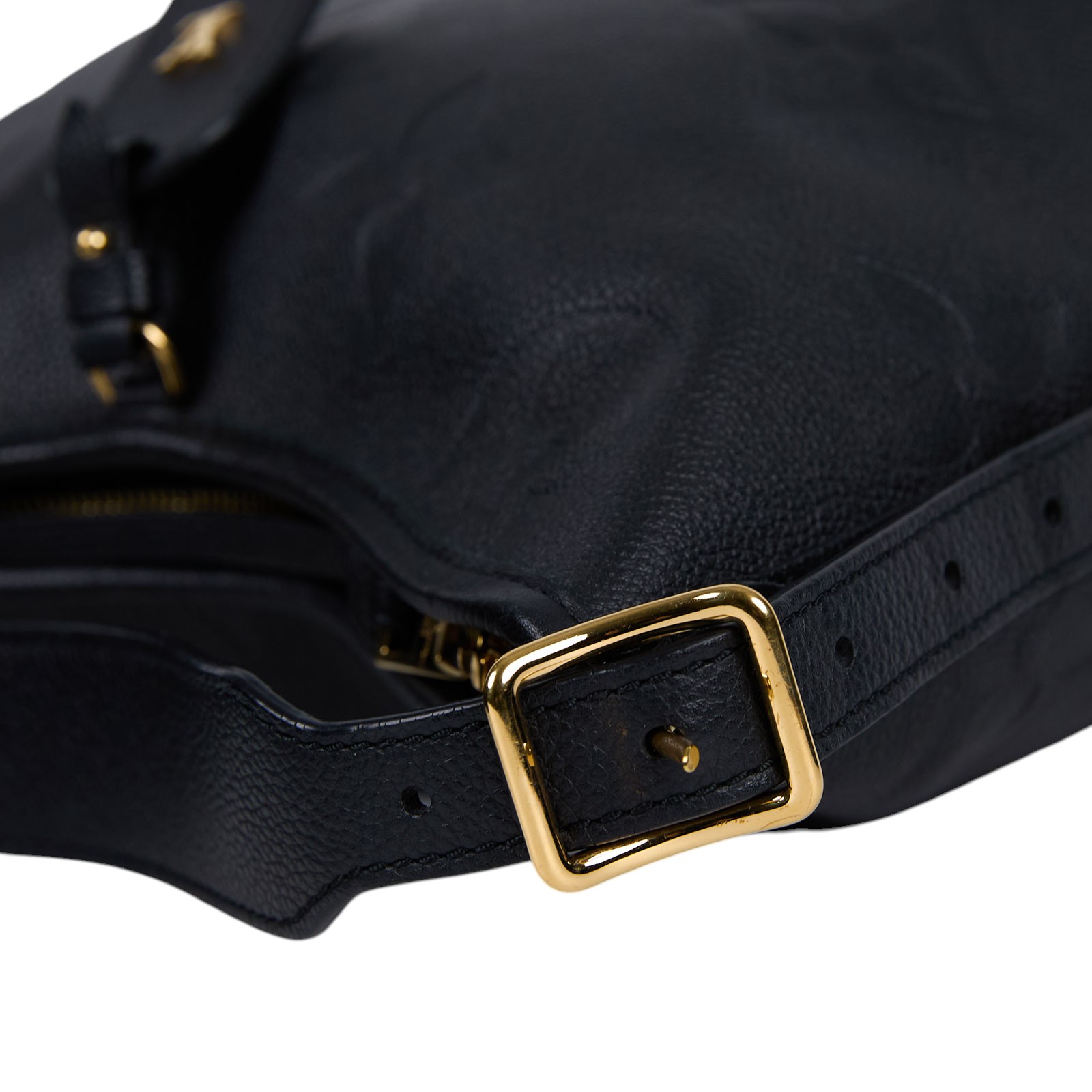 路易威登 LOUIS VUITTON CarryAll PM  黑色 牛皮 肩背包 M46288 晶片款 黑牛皮壓紋CARRYALL PM 防塵袋/內袋