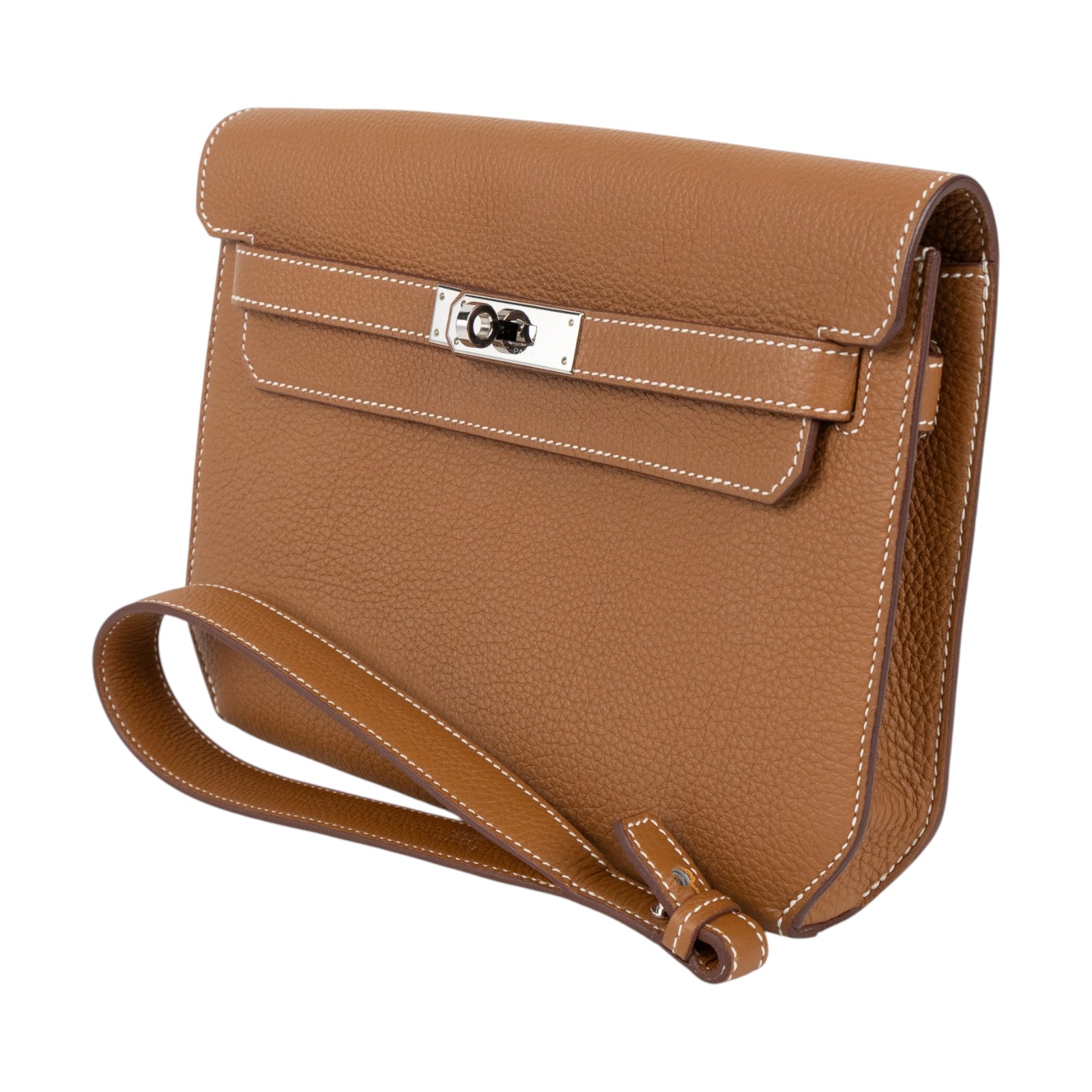 愛馬仕 Hermes kelly Depeches 25 手拿包 DP25 BCT503FB B刻金棕銀釦KELLY DEPECHES 25 無附屬品