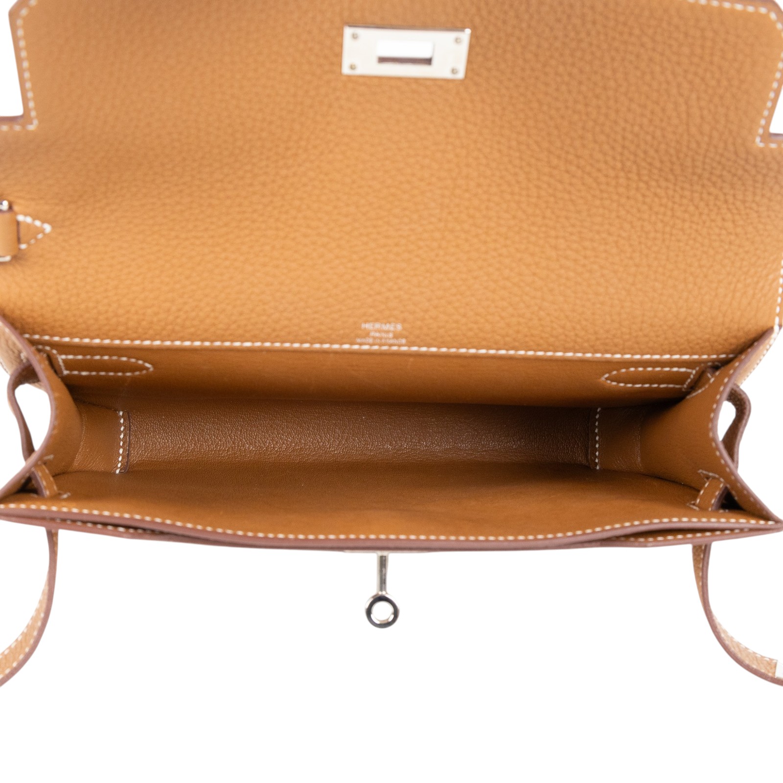 愛馬仕 Hermes kelly Depeches 25 手拿包 DP25 BCT503FB B刻金棕銀釦KELLY DEPECHES 25 無附屬品