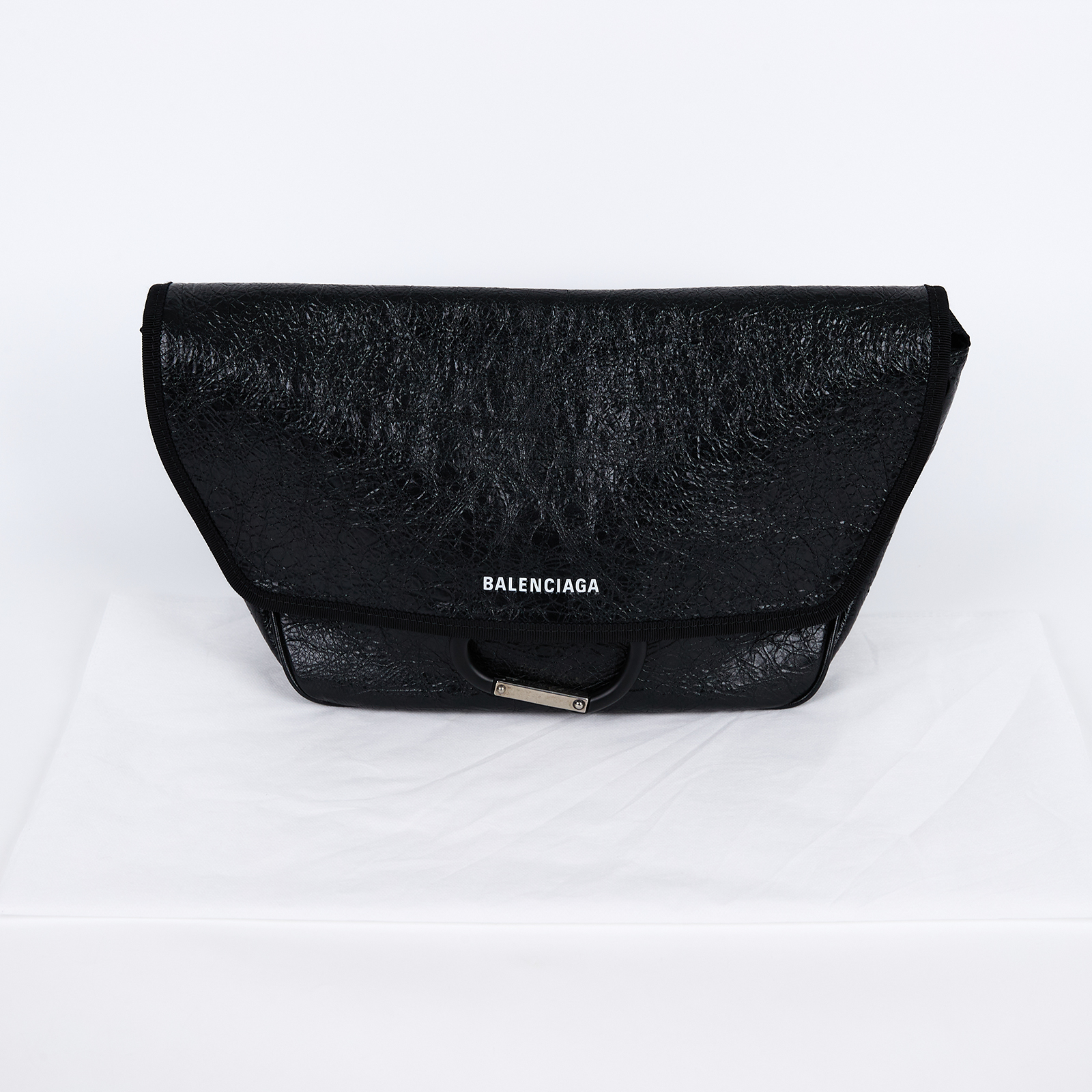 巴黎世家 BALENCIAGA Explorer 郵差包 8348312ABX0 黑EXPLORER肩背包 無附屬品