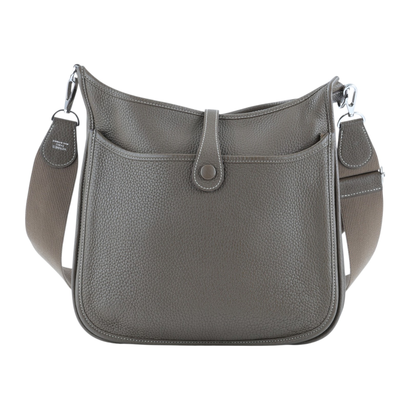 愛馬仕 Hermes Evelyne Bag 伊芙琳包 29 馬蹄型 EV29 C刻 大象灰EVELYN29 防塵袋/背帶