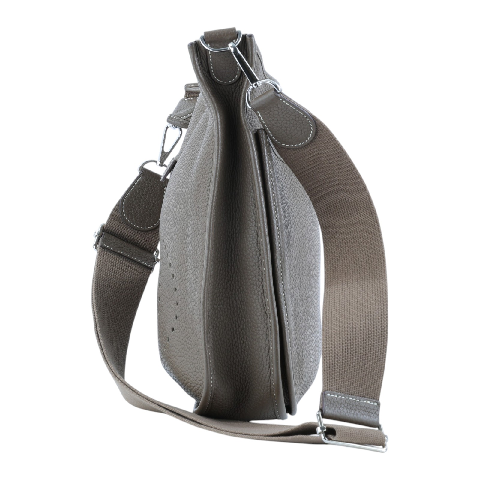 愛馬仕 Hermes Evelyne Bag 伊芙琳包 29 馬蹄型 EV29 C刻 大象灰EVELYN29 防塵袋/背帶
