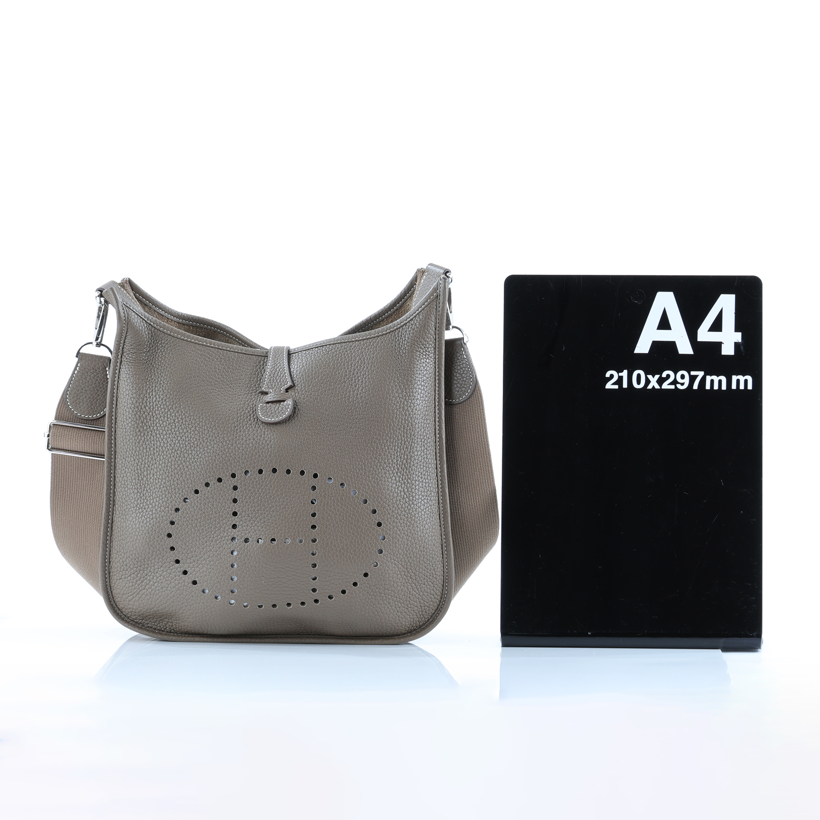 愛馬仕 Hermes Evelyne Bag 伊芙琳包 29 馬蹄型 EV29 C刻 大象灰EVELYN29 防塵袋/背帶