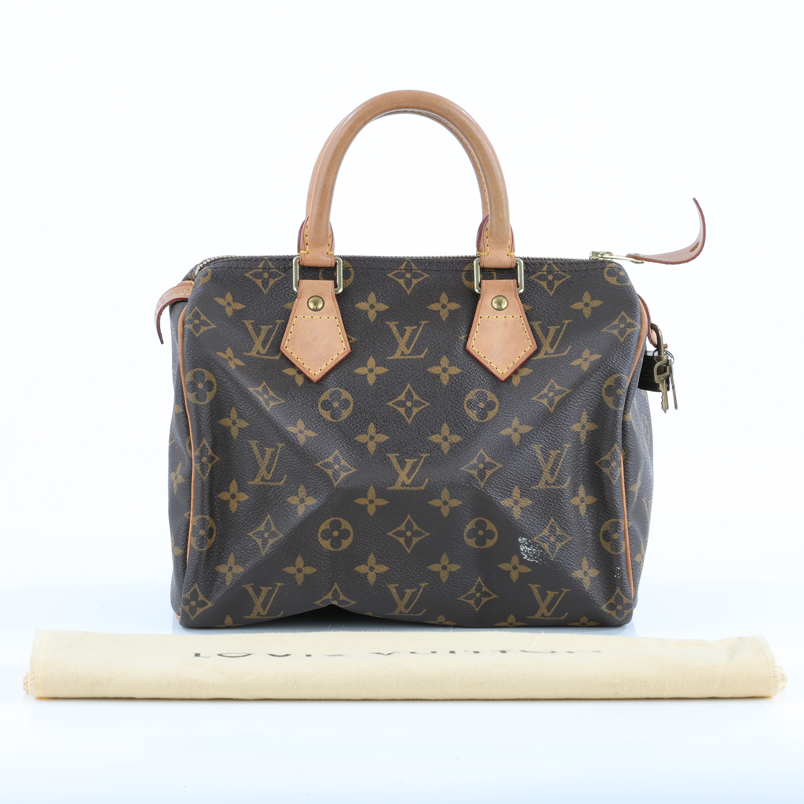 路易威登 LOUIS VUITTON Speedy 25 手提波士頓包 經典帆布 M41528 原花SPEEDY25 防塵袋/鎖組