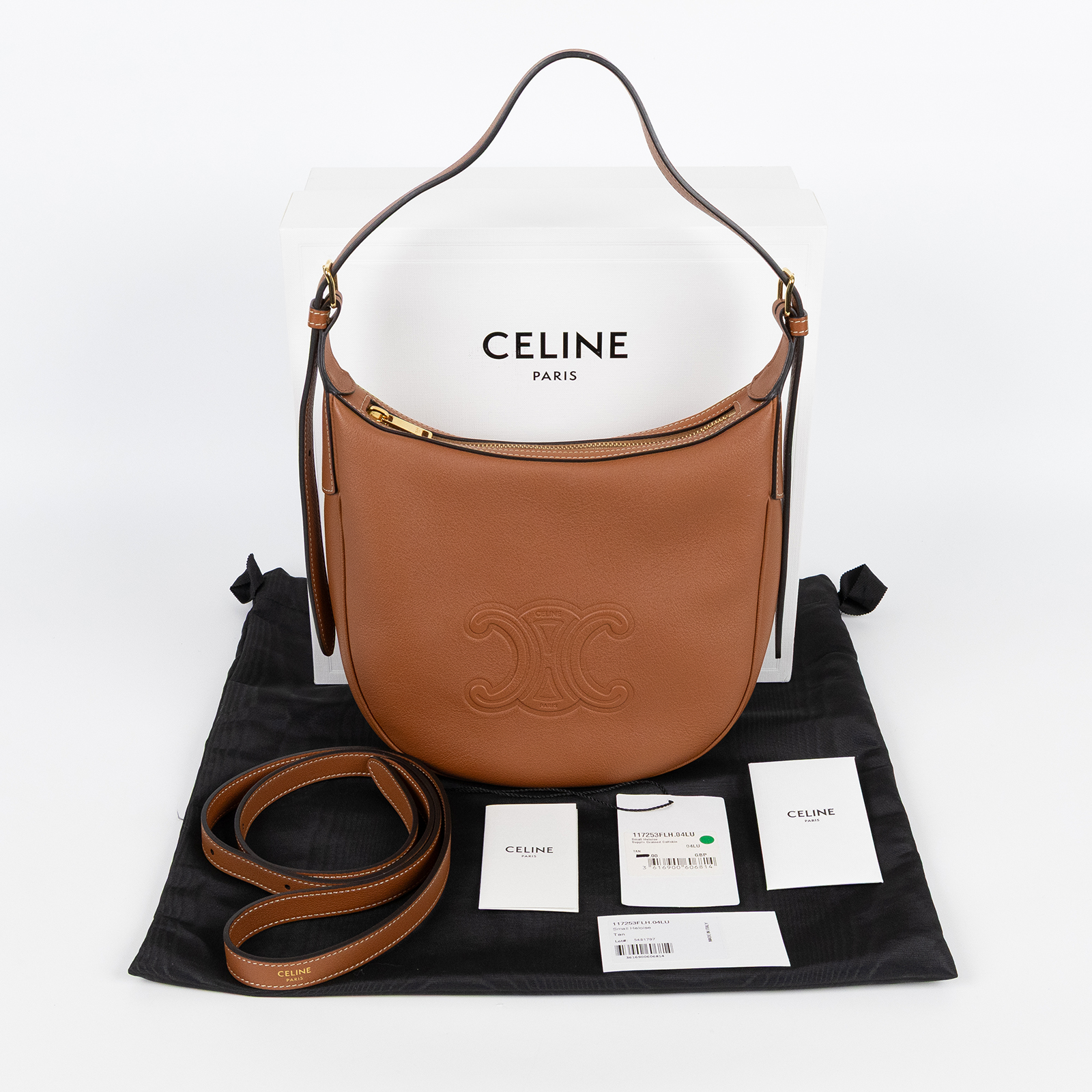 思琳 CELINE Heloise 小號手袋 117253FLH 焦糖HELOISE TRIOMPHE中號 防塵袋/原廠盒子