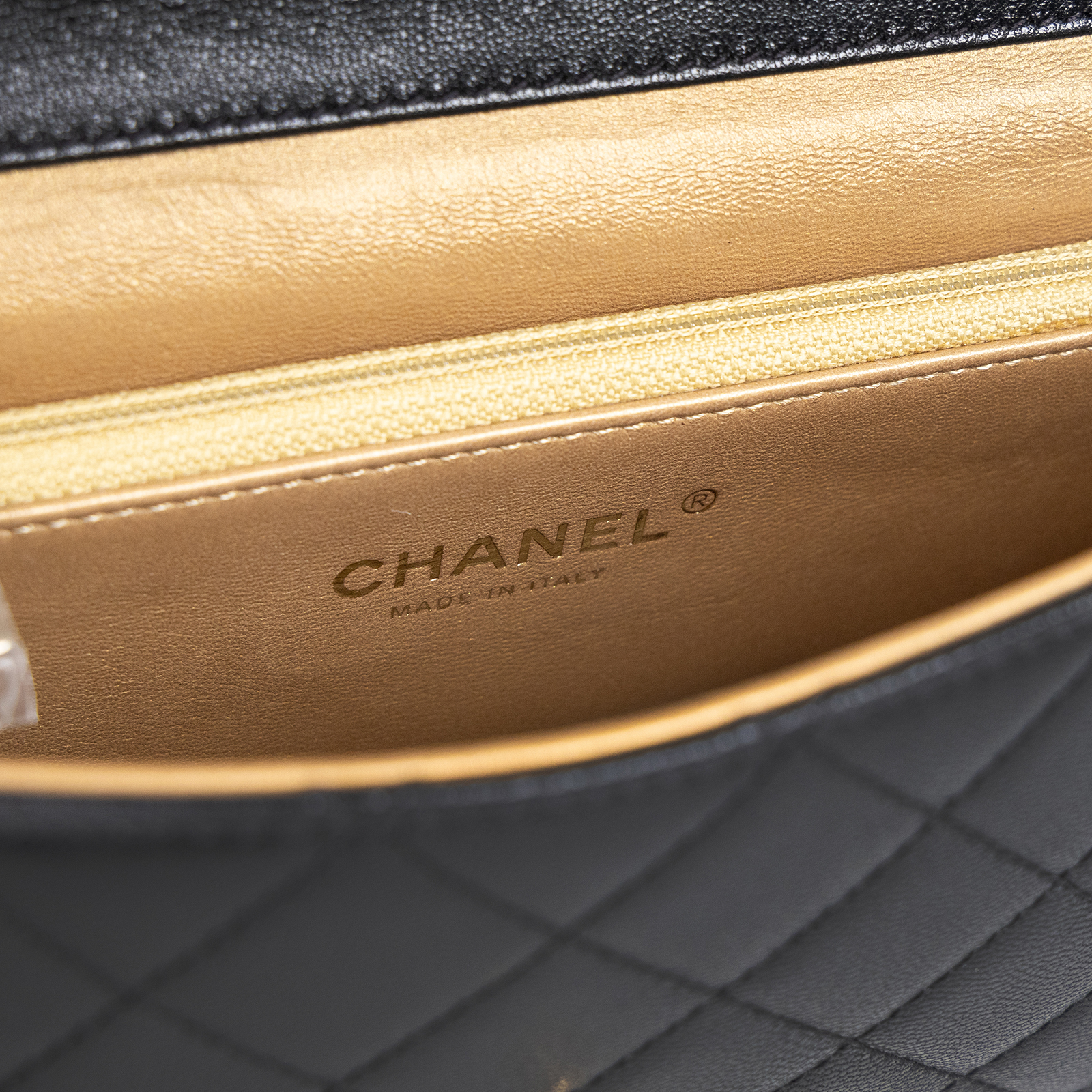 香奈兒 CHANEL 珍珠 口蓋包 AS0585 29開黑菱格珍珠金鍊包 無附屬品