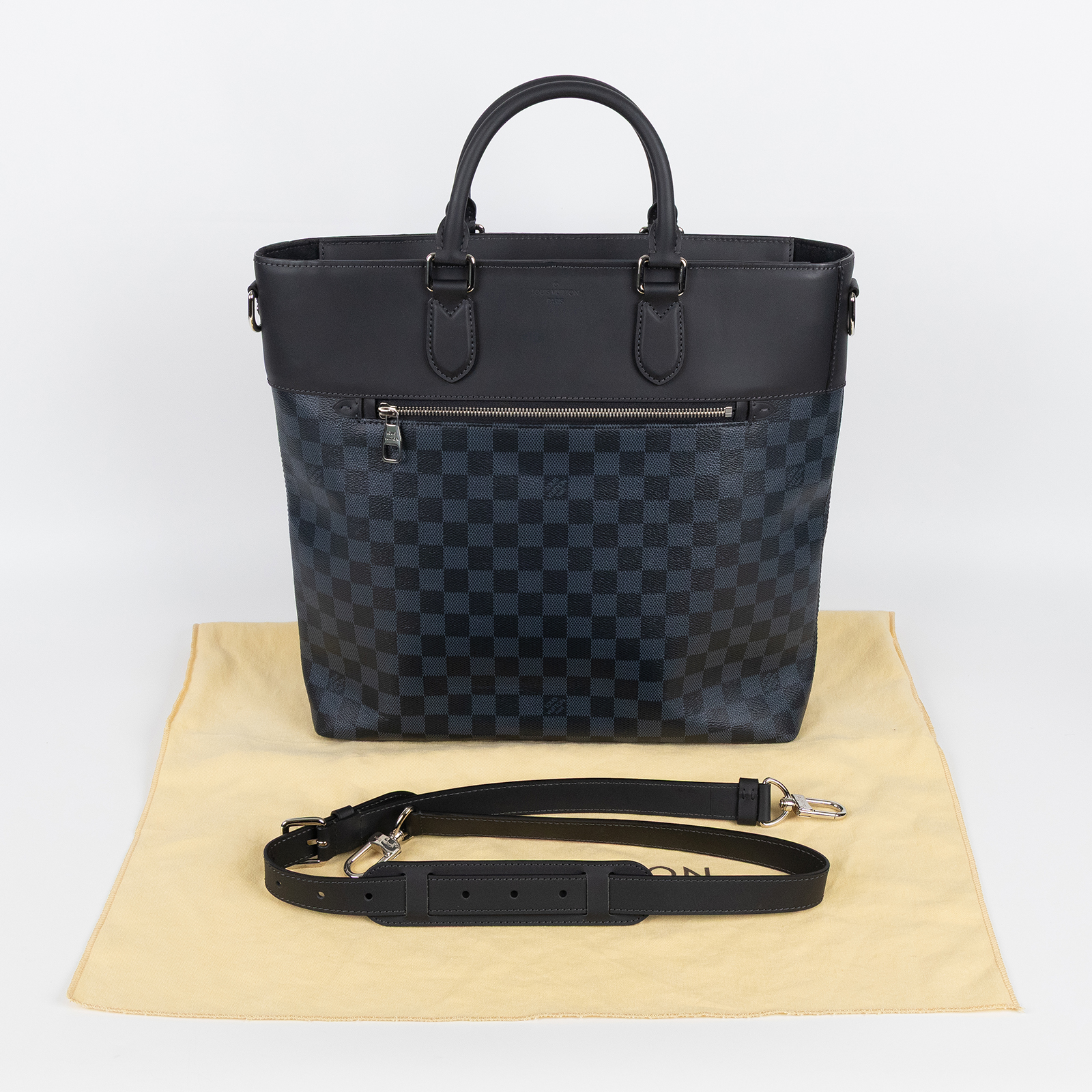 路易威登 LOUIS VUITTON Newport 托特包 N41588 藍棋盤格NEWPORT TOTE 防塵袋