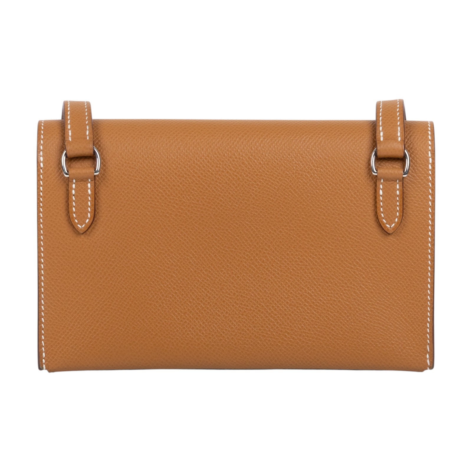 愛馬仕 Hermes Nap wallet 隨身錢包 銀色五金 金棕色 H085291CK37 K UY 008 TM  原廠盒子/防塵袋/購買證明