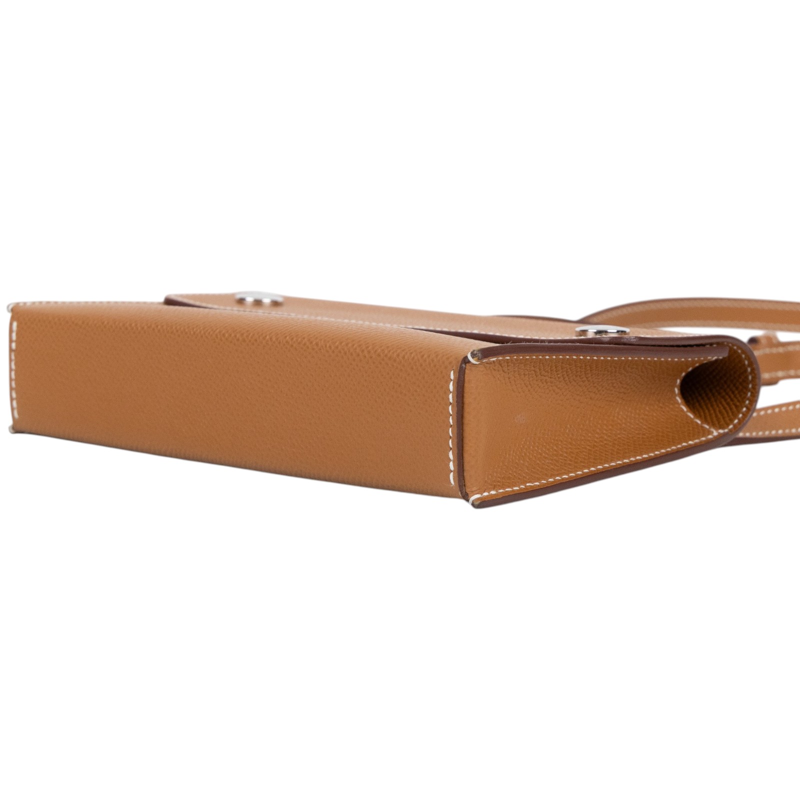 愛馬仕 Hermes Nap wallet 隨身錢包 銀色五金 金棕色 H085291CK37 K UY 008 TM  原廠盒子/防塵袋/購買證明