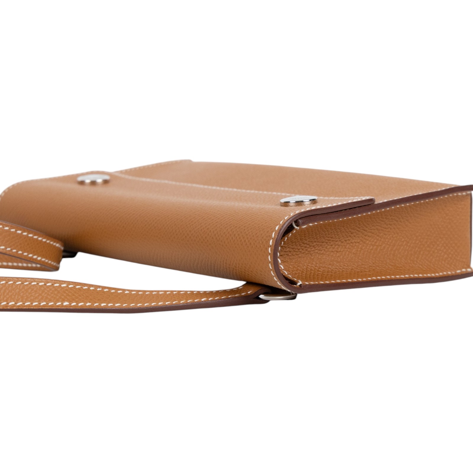 愛馬仕 Hermes Nap wallet 隨身錢包 銀色五金 金棕色 H085291CK37 K UY 008 TM  原廠盒子/防塵袋/購買證明