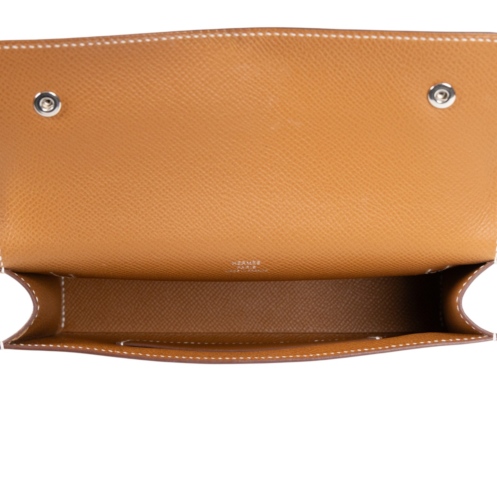 愛馬仕 Hermes Nap wallet 隨身錢包 銀色五金 金棕色 H085291CK37 K UY 008 TM  原廠盒子/防塵袋/購買證明