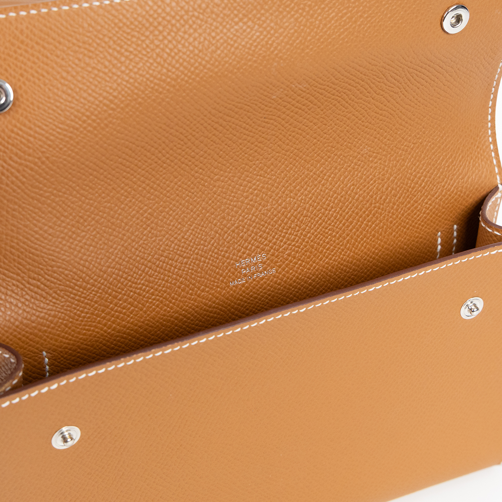 愛馬仕 Hermes Nap wallet 隨身錢包 銀色五金 金棕色 H085291CK37 K UY 008 TM  原廠盒子/防塵袋/購買證明