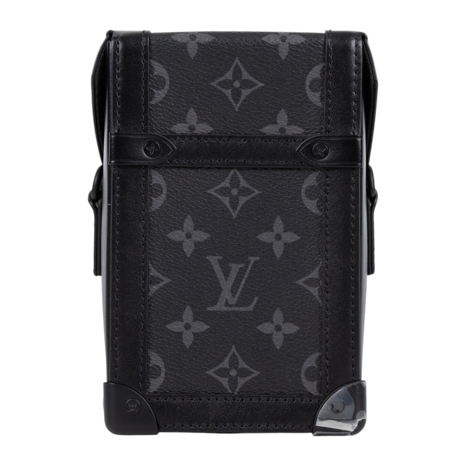 路易威登 LOUIS VUITTON Vertical Trunk 硬殼 肩背 斜背包 M82077 晶片款 黑原花VERTICAL TRUNK 防塵袋/背帶