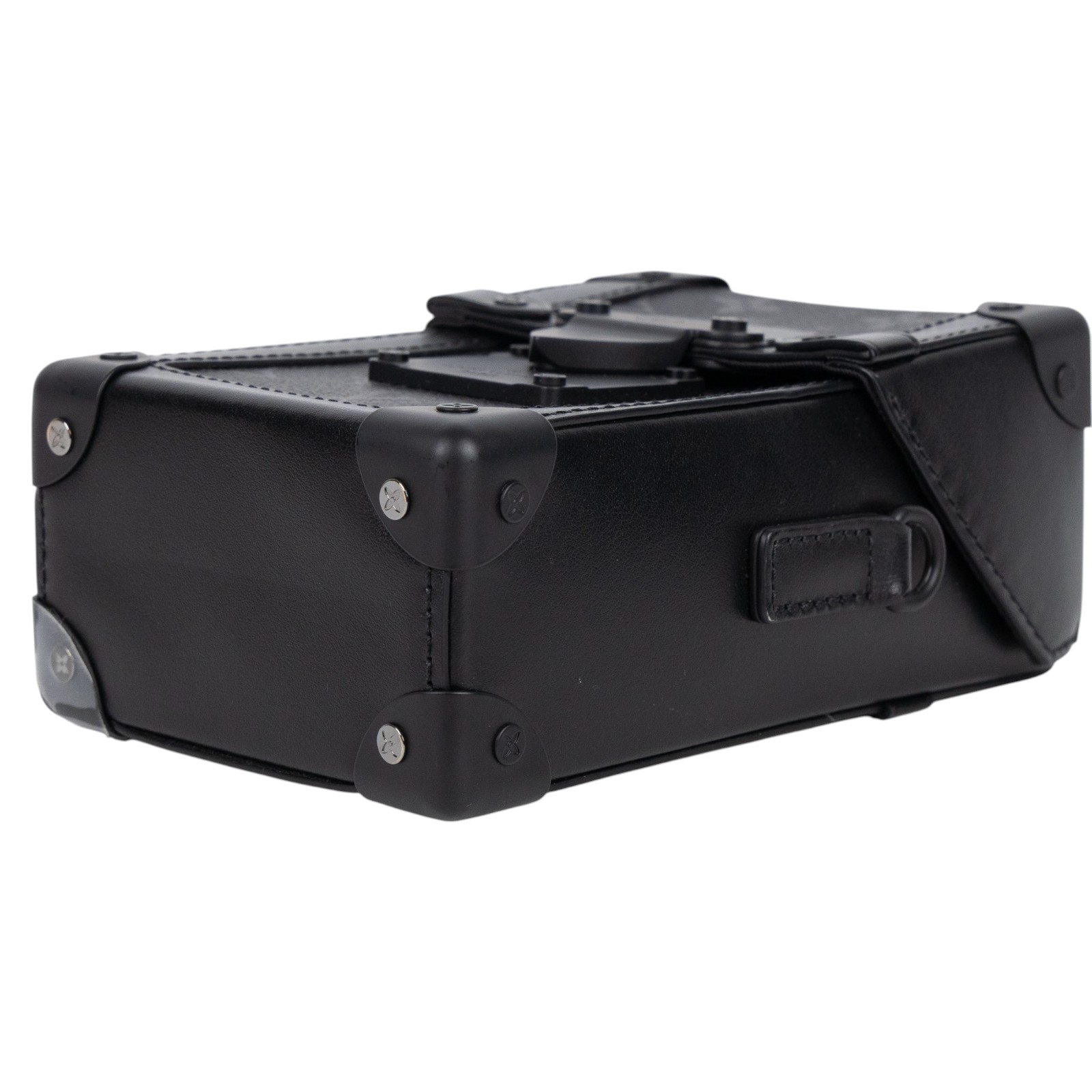 路易威登 LOUIS VUITTON Vertical Trunk 硬殼 肩背 斜背包 M82077 晶片款 黑原花VERTICAL TRUNK 防塵袋/背帶