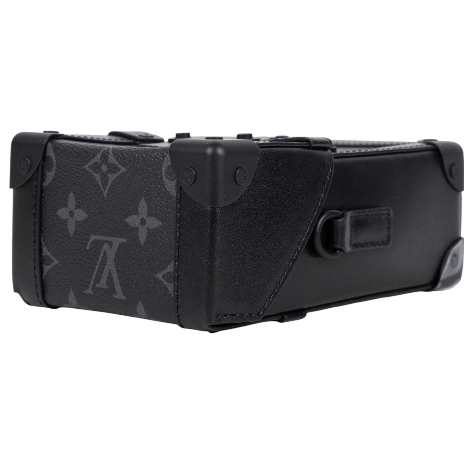 路易威登 LOUIS VUITTON Vertical Trunk 硬殼 肩背 斜背包 M82077 晶片款 黑原花VERTICAL TRUNK 防塵袋/背帶