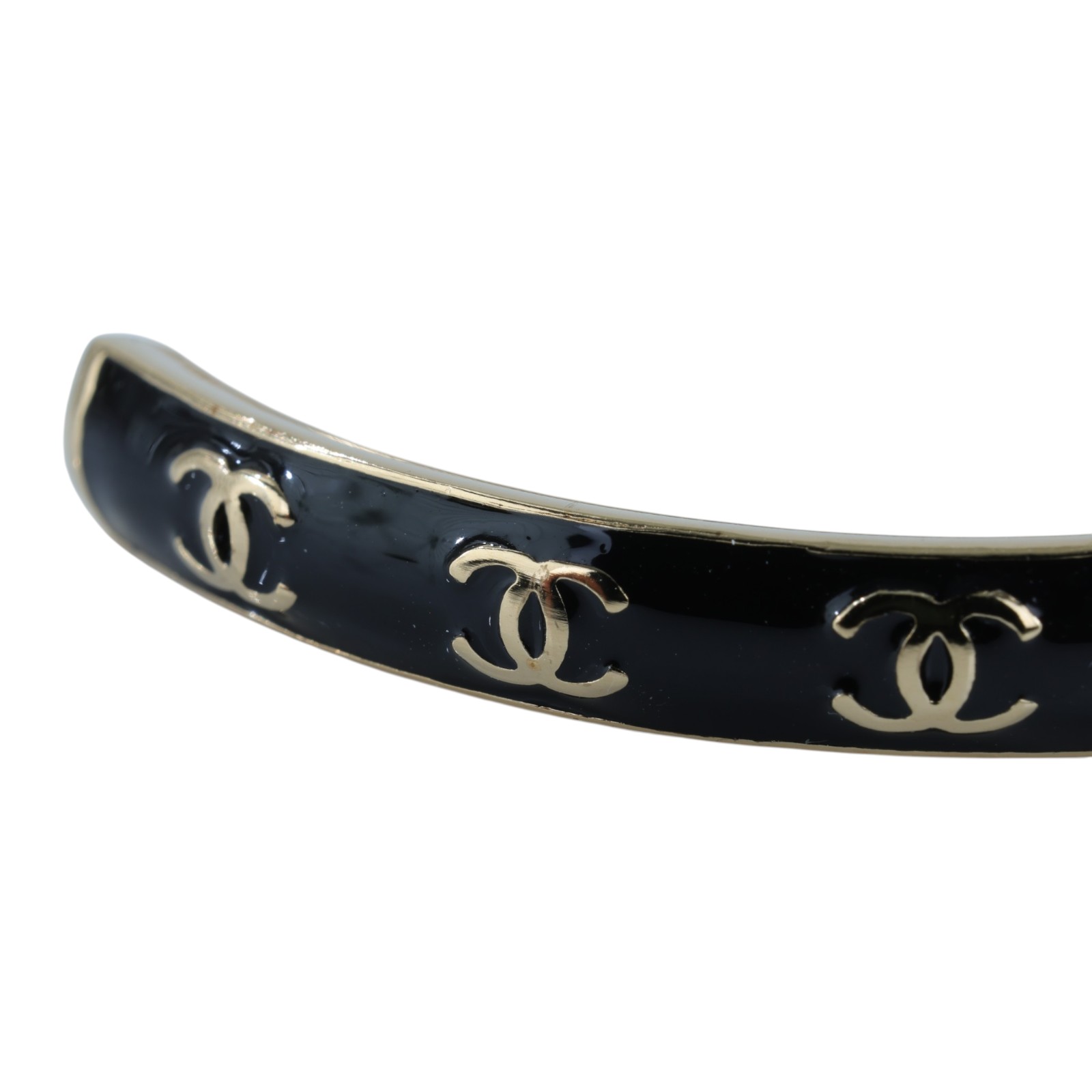 香奈兒 CHANEL 手環 ABC986_SB24P/#S 金色黑雙C手環 無附屬品