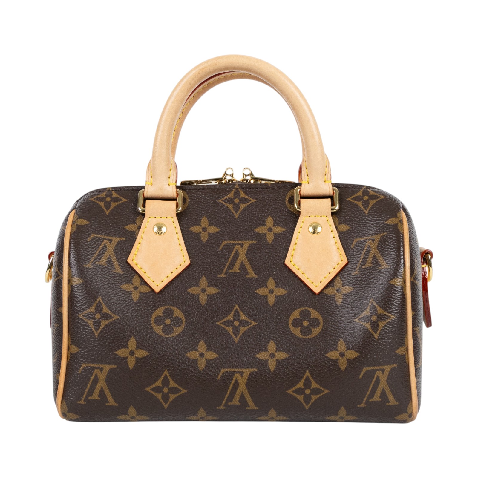 路易威登 LOUIS VUITTON Speedy Bandoulière 20 米色 帆布 手提 斜背 波士頓包 M46222 晶片款  原廠盒子/背帶/鎖組
