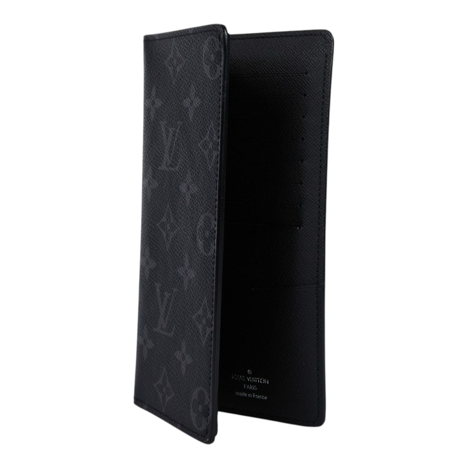 路易威登 LOUIS VUITTON Brazza 錢包 長夾 經典帆布 黑色 M61697 晶片款 黑原花BRAZZA長夾 原廠盒子/防塵袋
