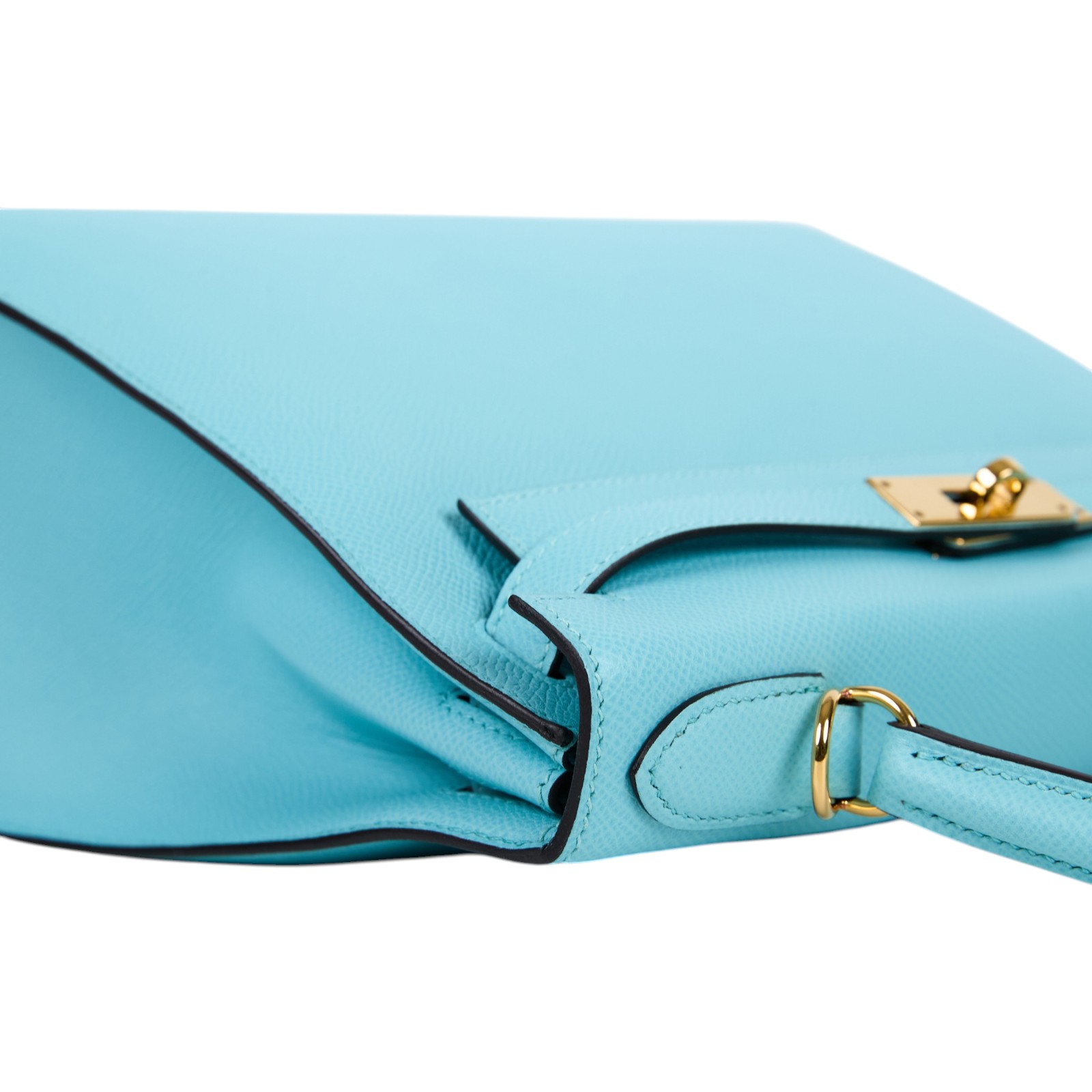 愛馬仕 Hermes Kelly Bag 凱莉包 28 KL28 A刻 淺藍KELLY28 原廠盒子/防塵袋/背帶/鎖組