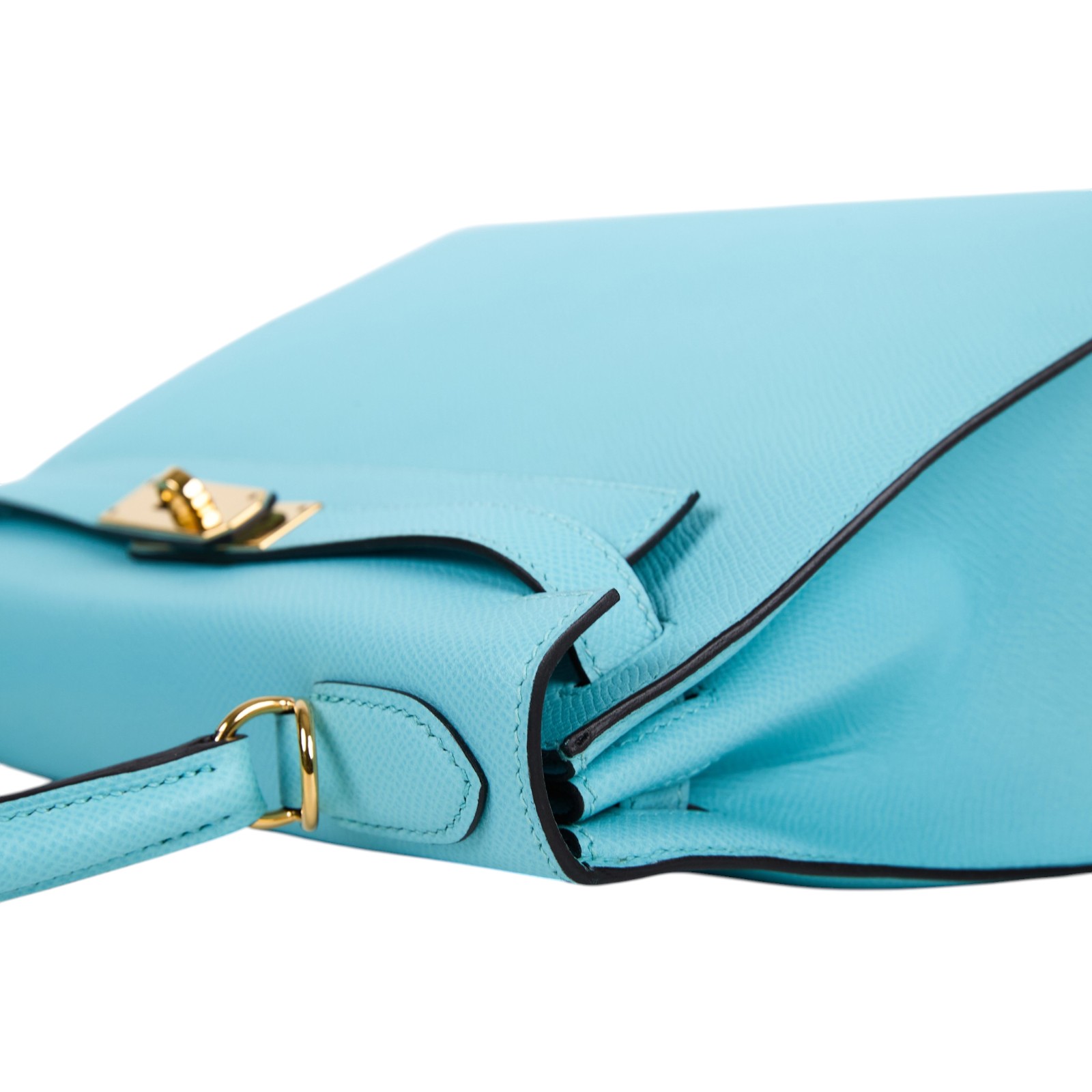 愛馬仕 Hermes Kelly Bag 凱莉包 28 KL28 A刻 淺藍KELLY28 原廠盒子/防塵袋/背帶/鎖組