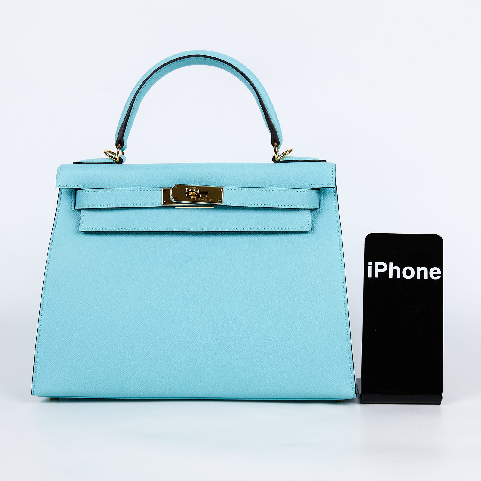 愛馬仕 Hermes Kelly Bag 凱莉包 28 KL28 A刻 淺藍KELLY28 原廠盒子/防塵袋/背帶/鎖組