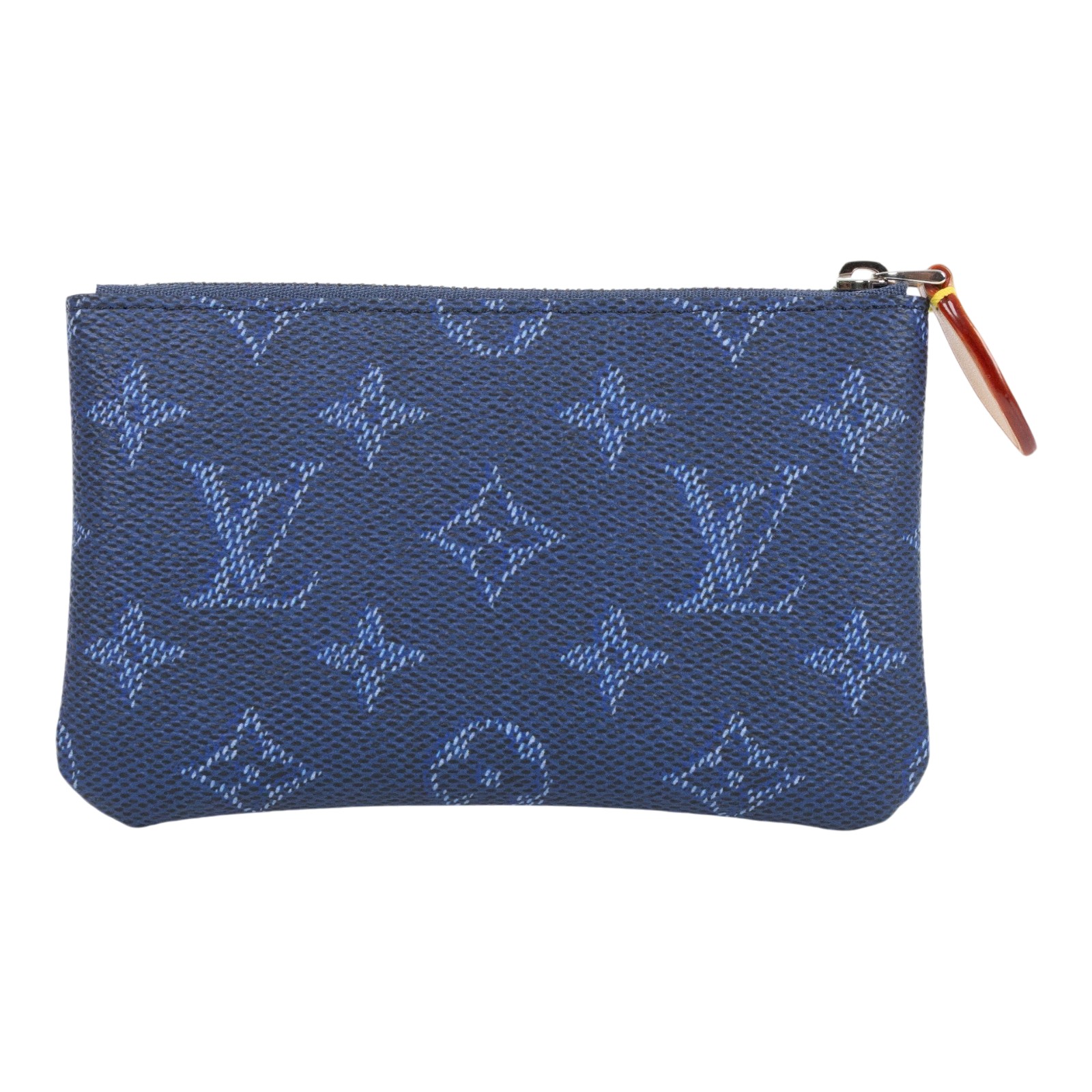 路易威登 LOUIS VUITTON 鑰匙包 零錢包 錢包 手拿包 小號 M27112 晶片款 藍原花小號鑰匙零錢包 防塵袋