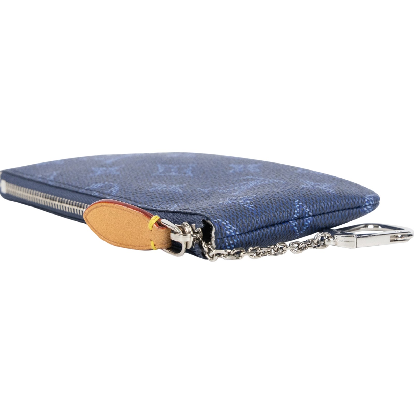 路易威登 LOUIS VUITTON 鑰匙包 零錢包 錢包 手拿包 小號 M27112 晶片款 藍原花小號鑰匙零錢包 防塵袋