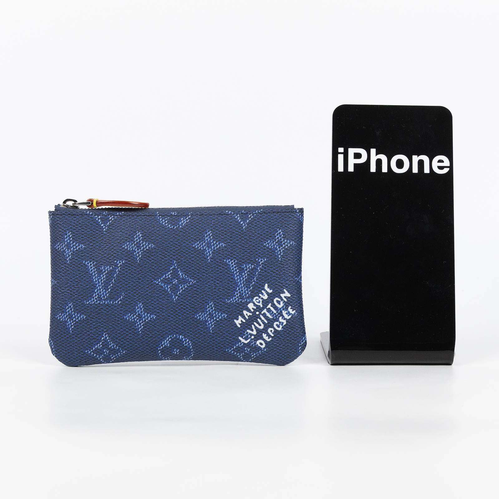 路易威登 LOUIS VUITTON 鑰匙包 零錢包 錢包 手拿包 小號 M27112 晶片款 藍原花小號鑰匙零錢包 防塵袋